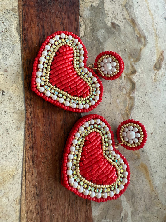 All I Saw Was Red Earrings