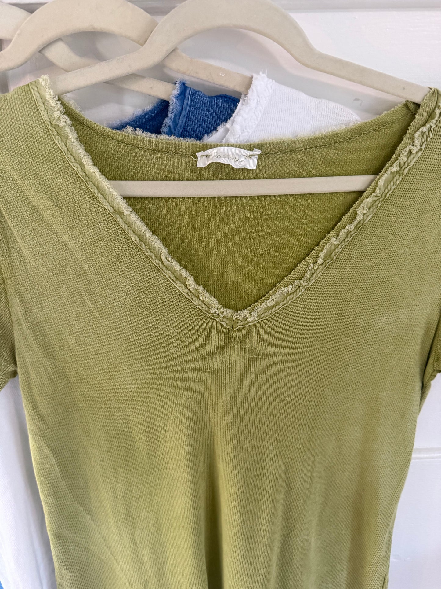 Washed Look Tee Apple Green