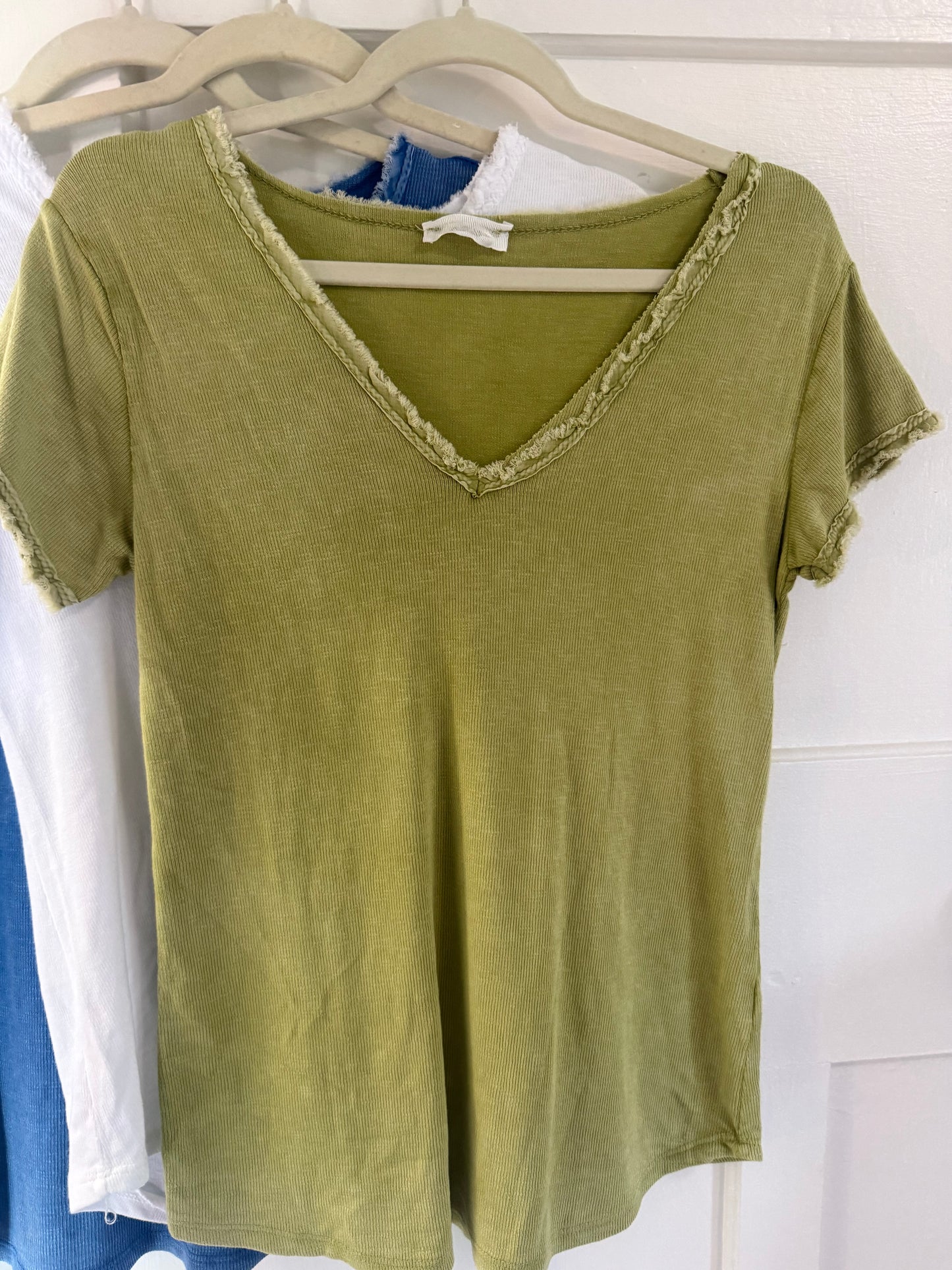 Washed Look Tee Apple Green