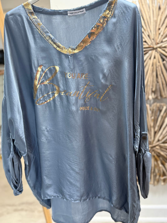 Believe Blouse Blue