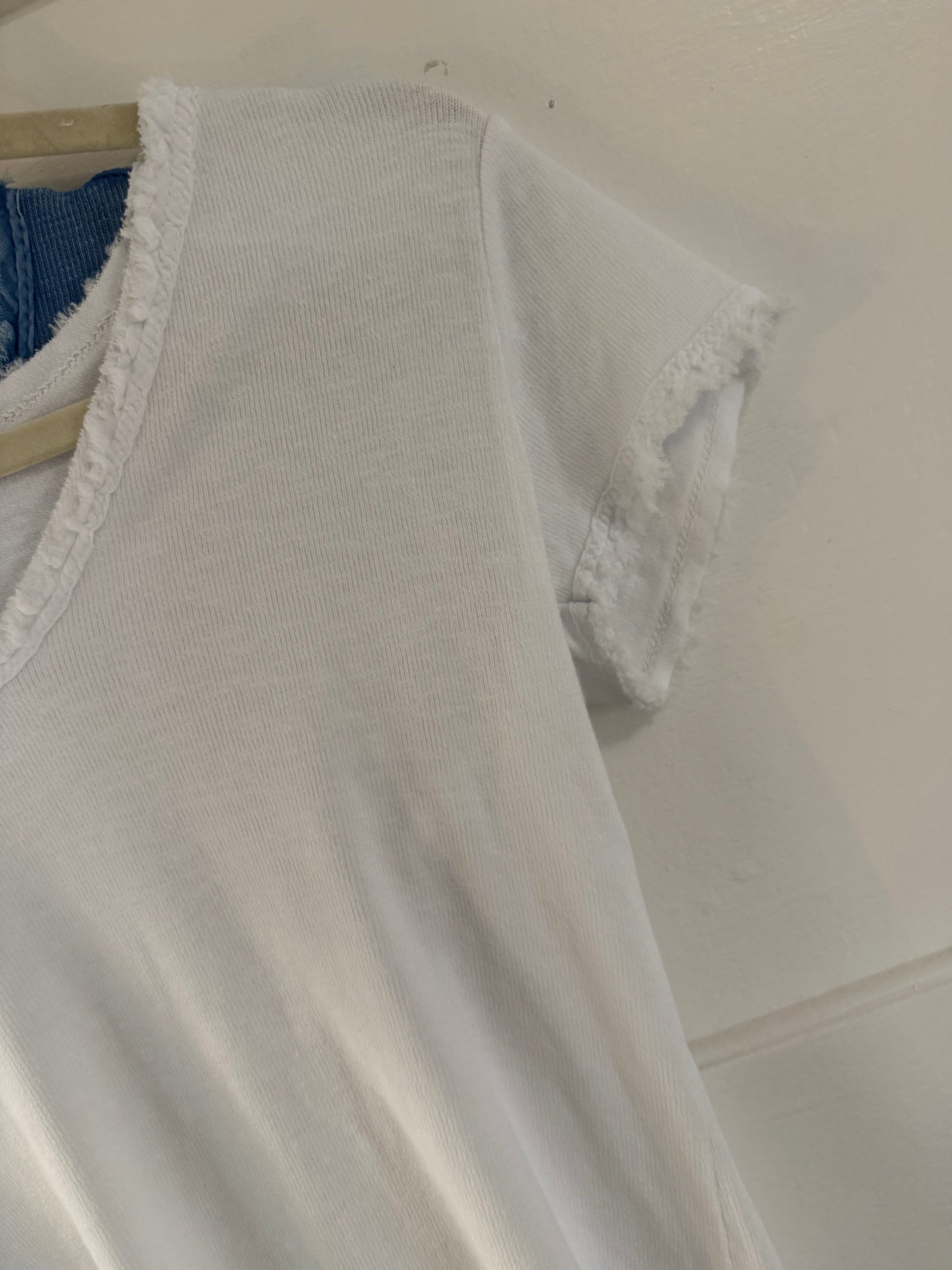 Washed Look Tee White