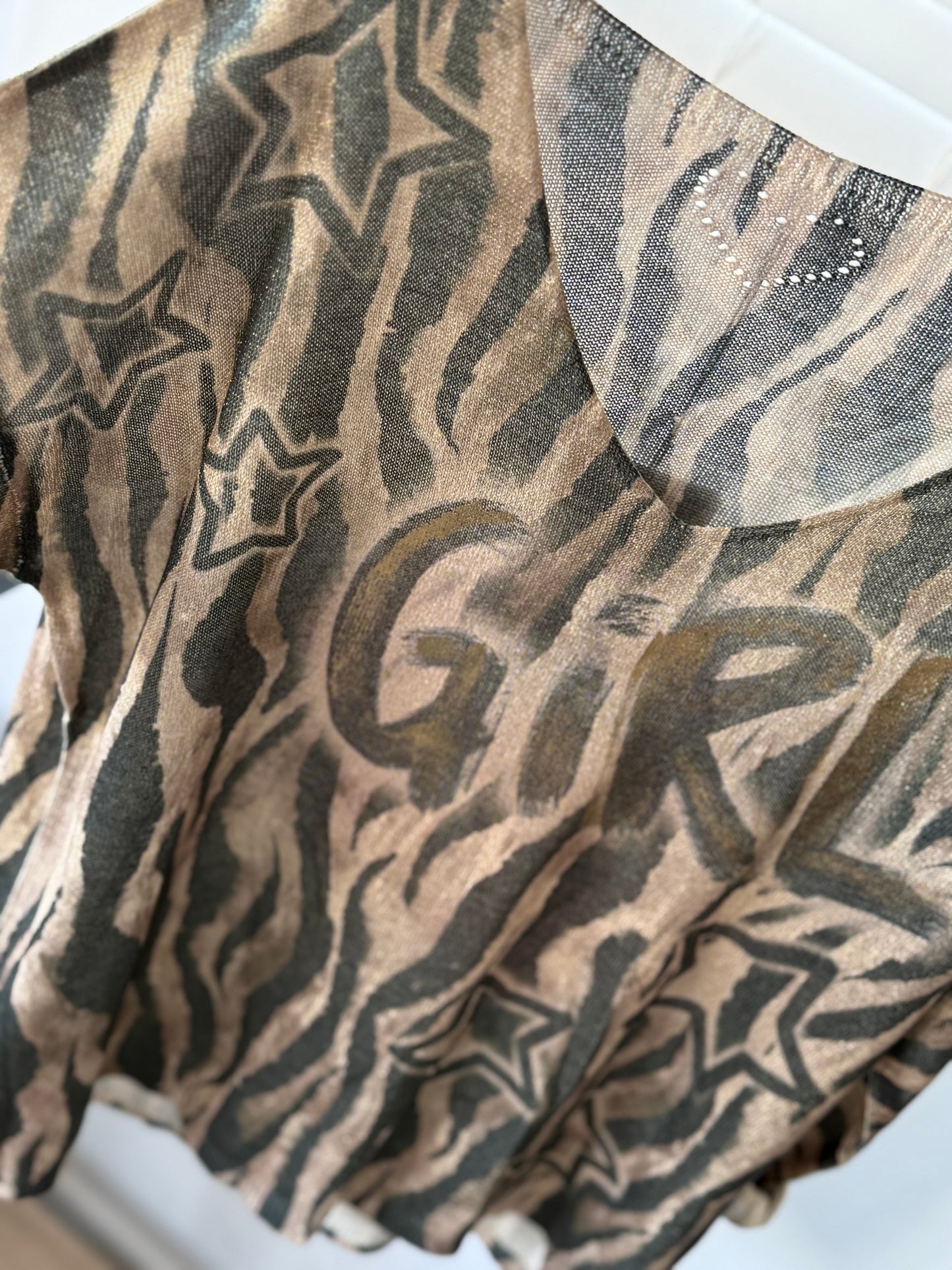 GURL AND Leopard Blouse