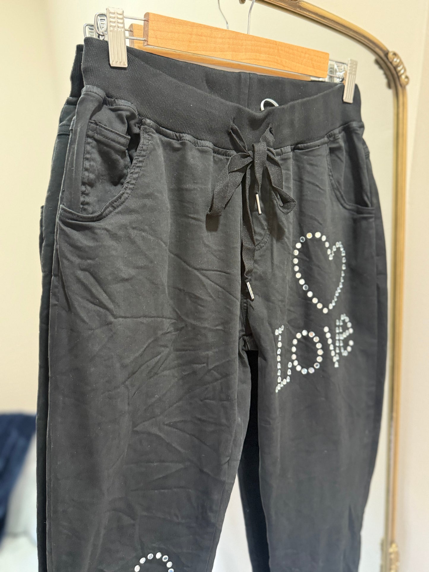 Number 5 Love Black Pant