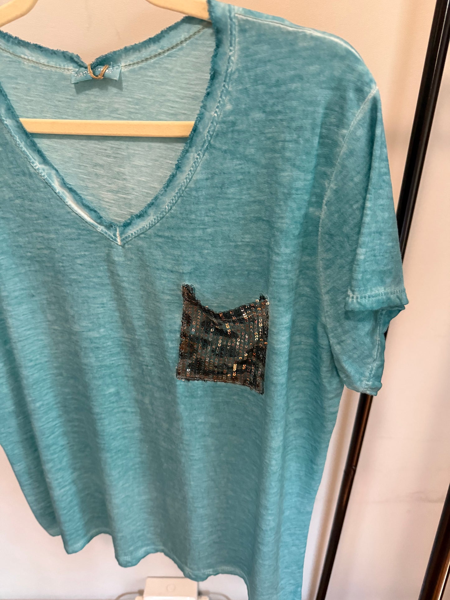 In The Detail Blouse Turquoise