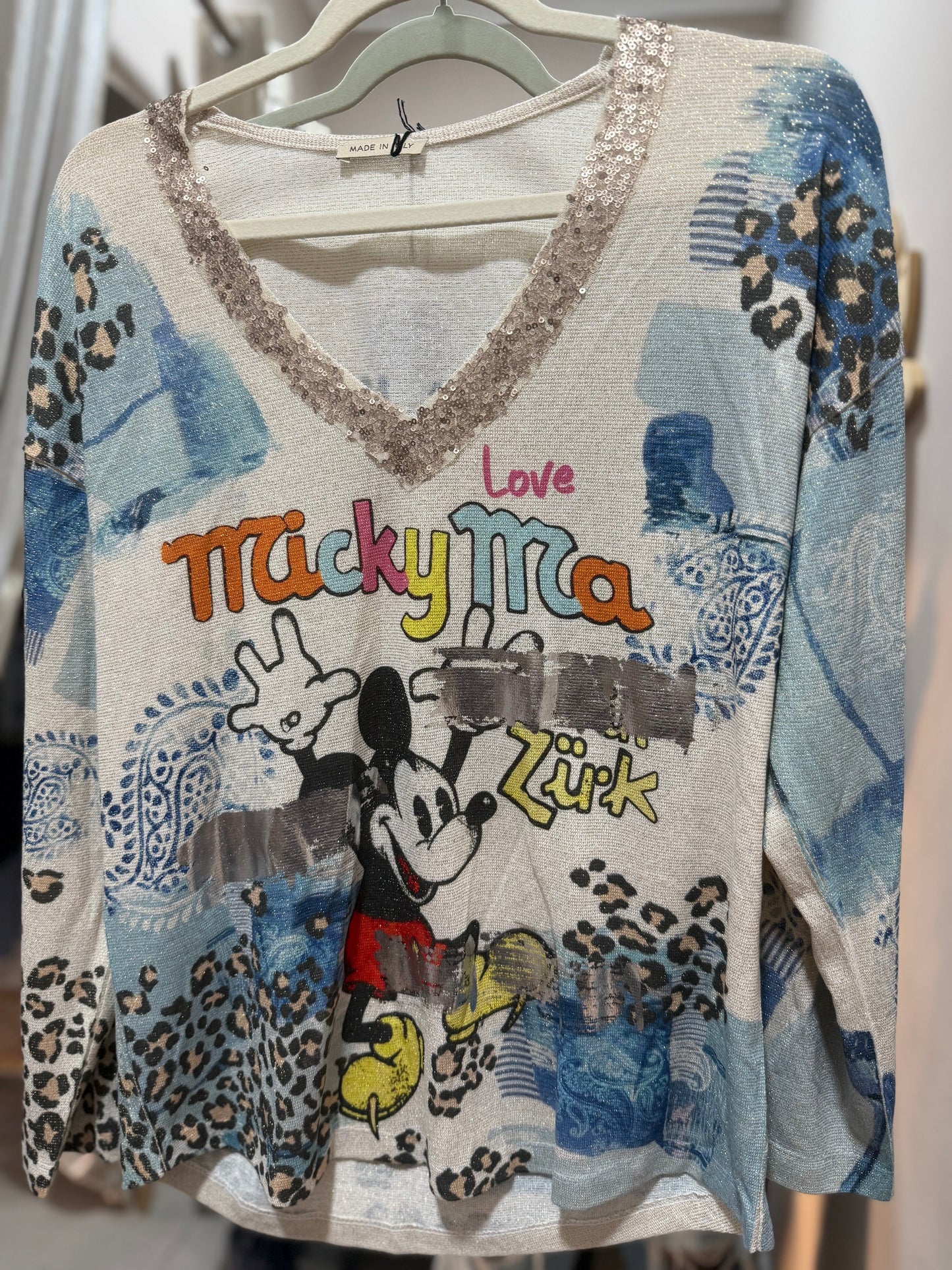 Wild Sequin Minnie Blouse