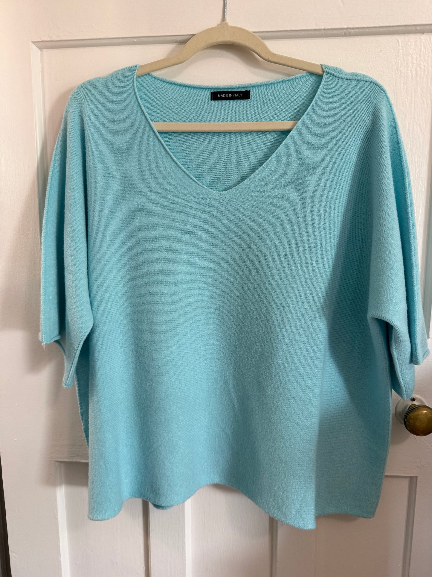 Renata Knitted Blouse Sky