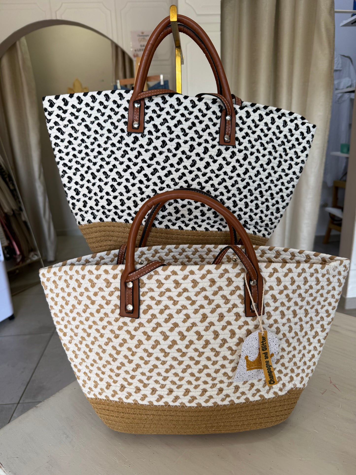 Waffle Nude Bag