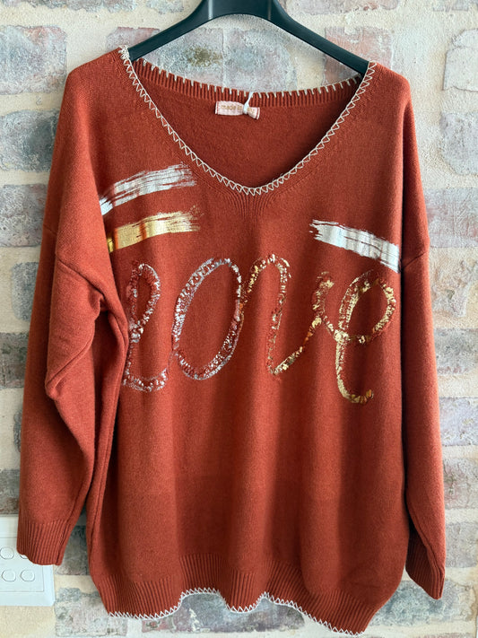 Rusty Love Knit