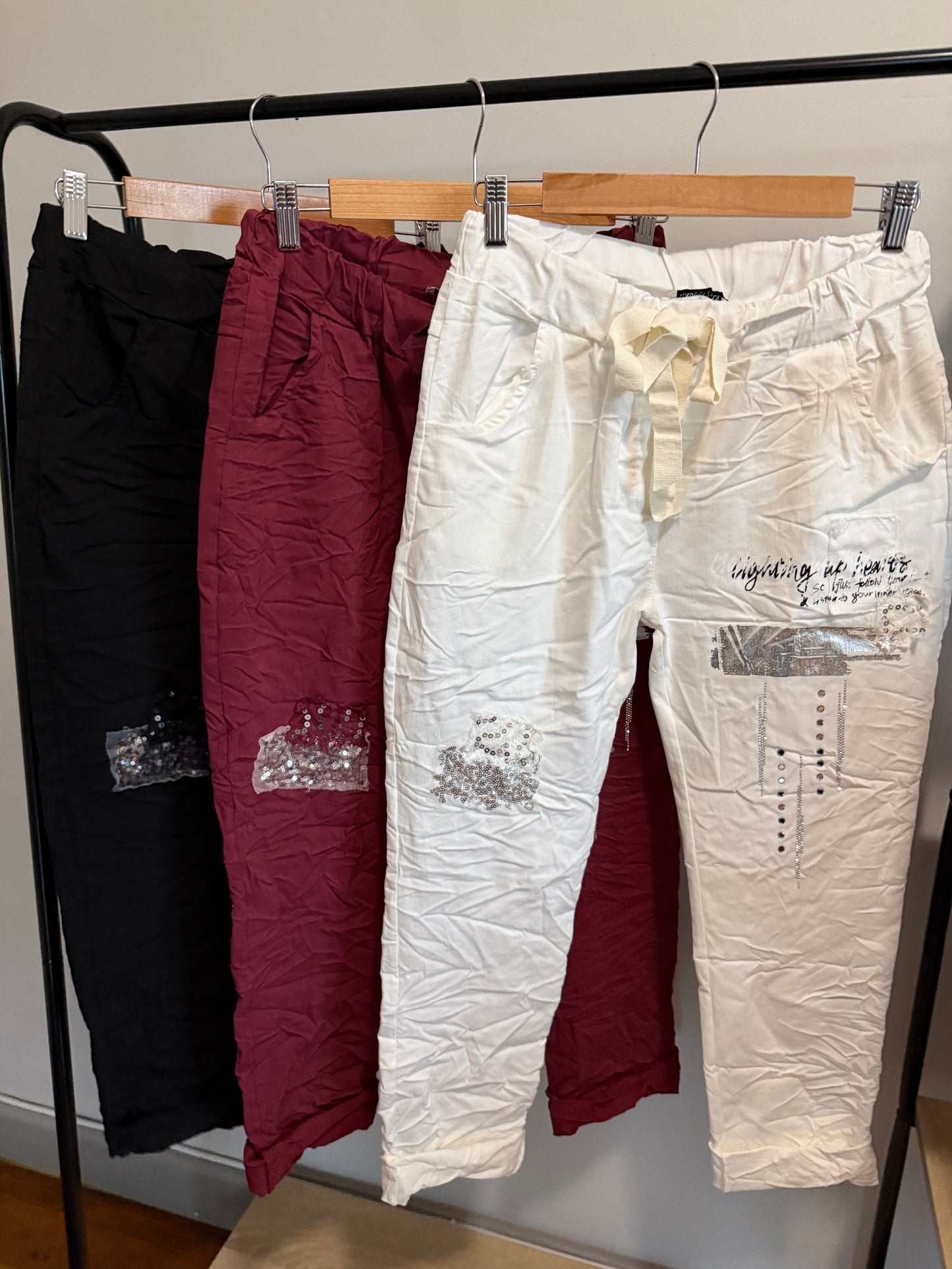 Lightning Pants Burgundy
