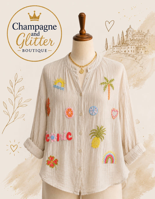 Iconic Blouse Taupe