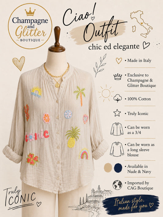 Iconic Blouse Taupe