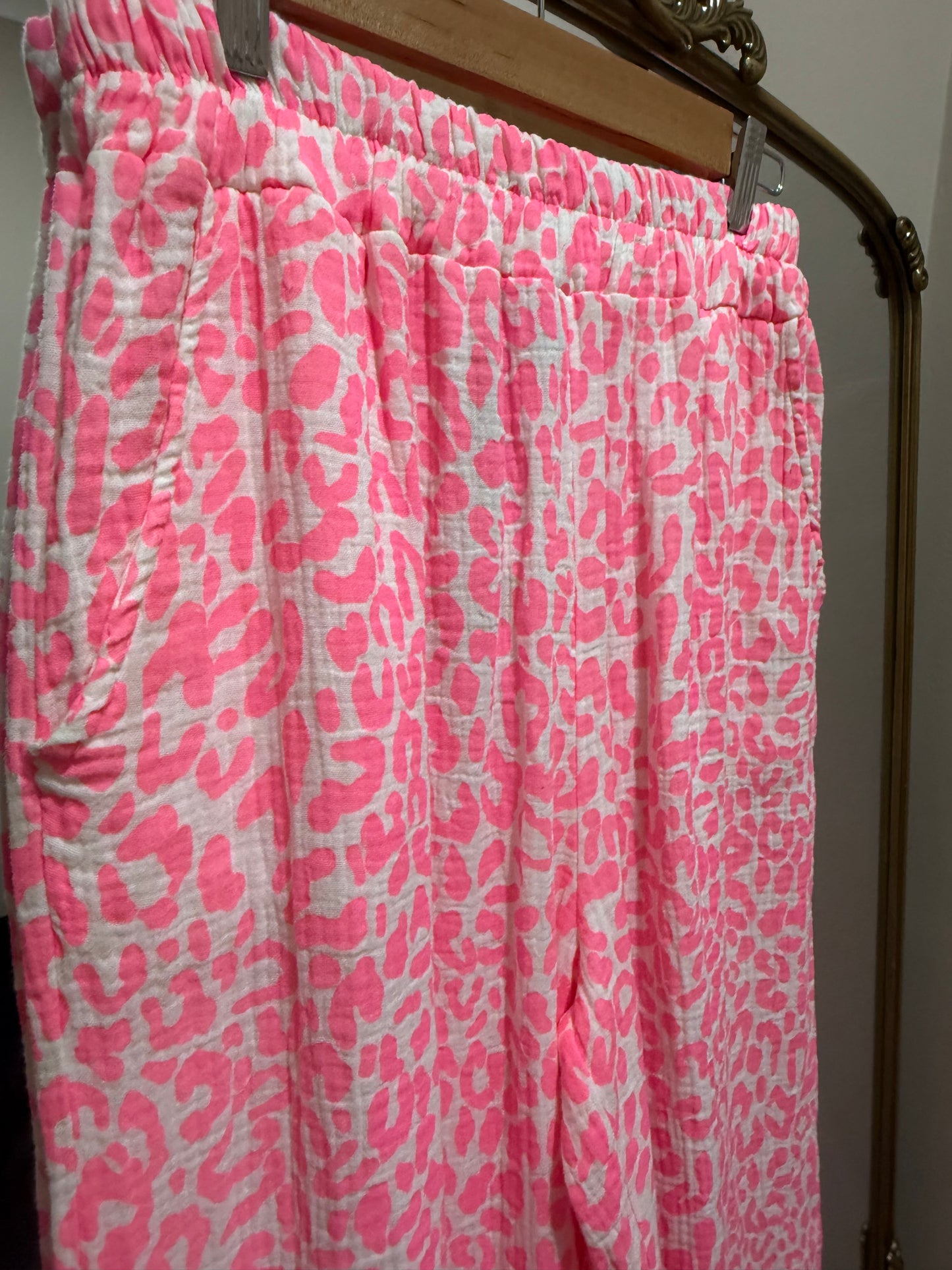 Wild Pink Leopard Pants