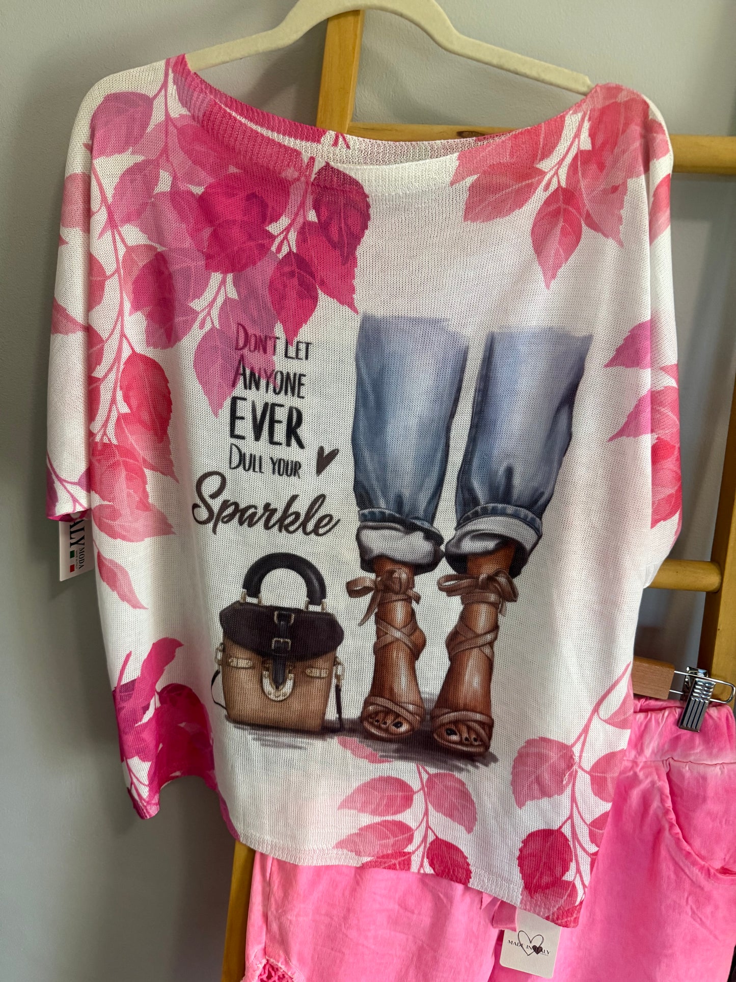 Sparkle Blouse Pink