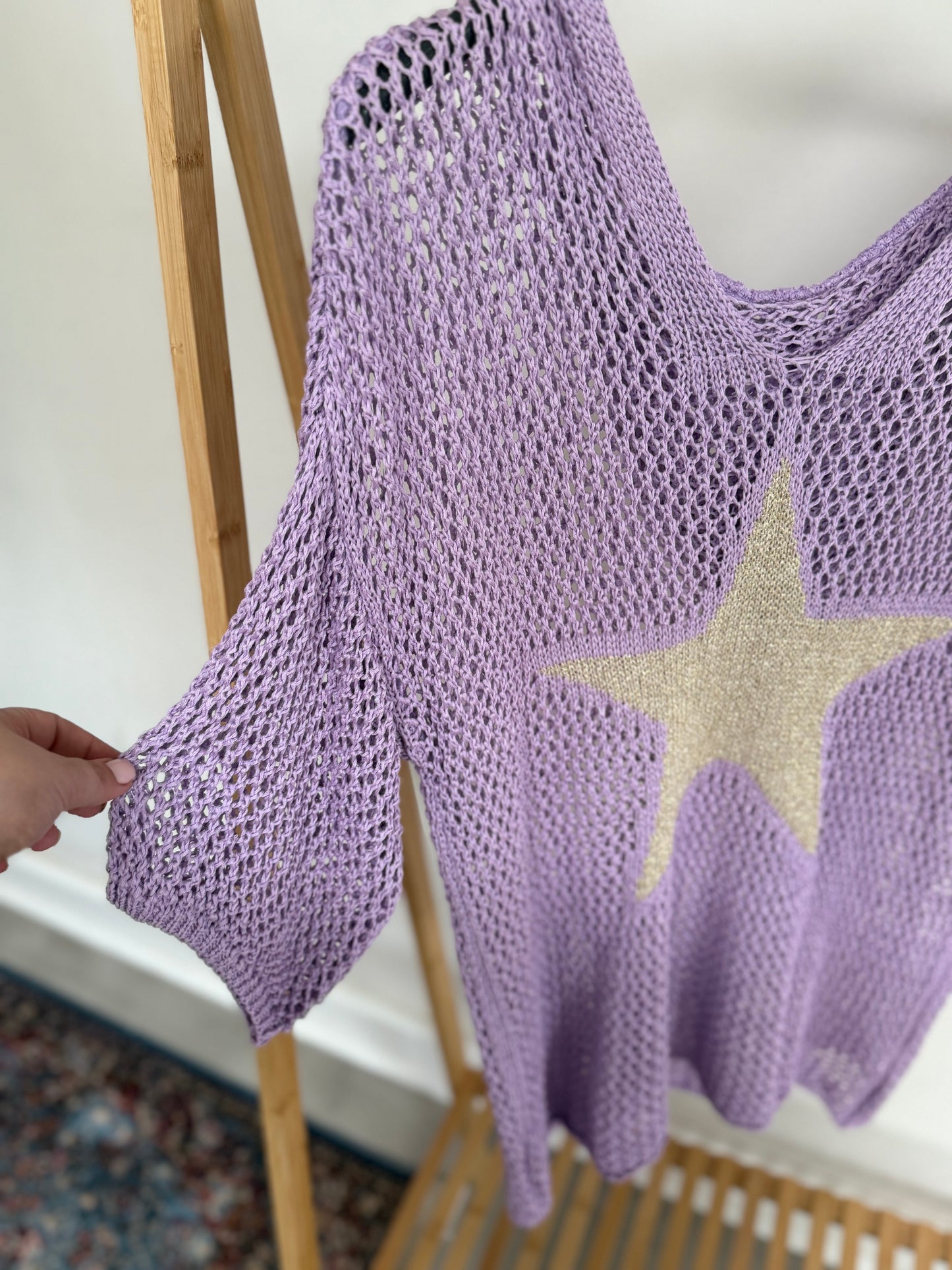 Knitted Stars Lilac