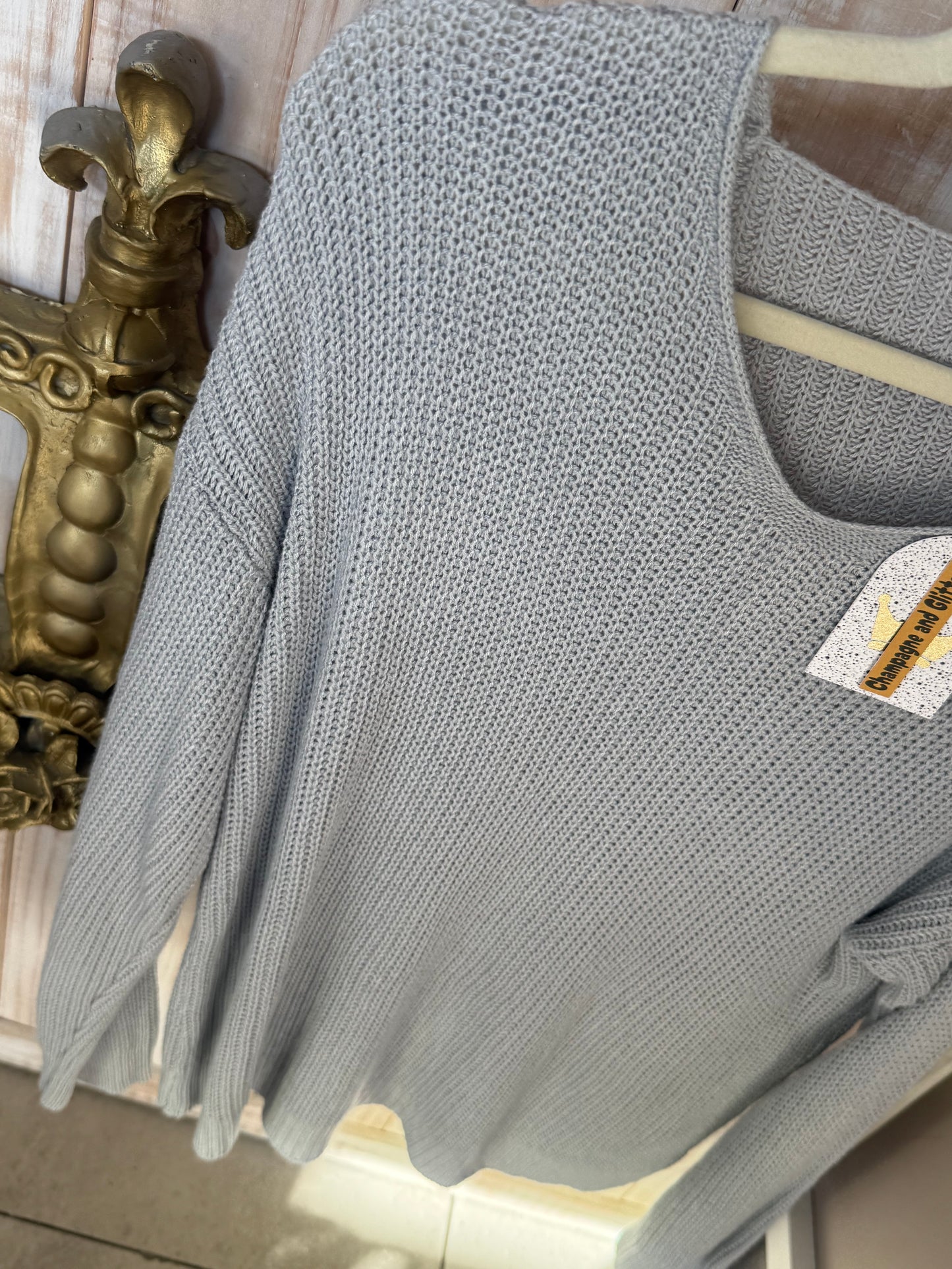 Mary Jane_Knit Grey