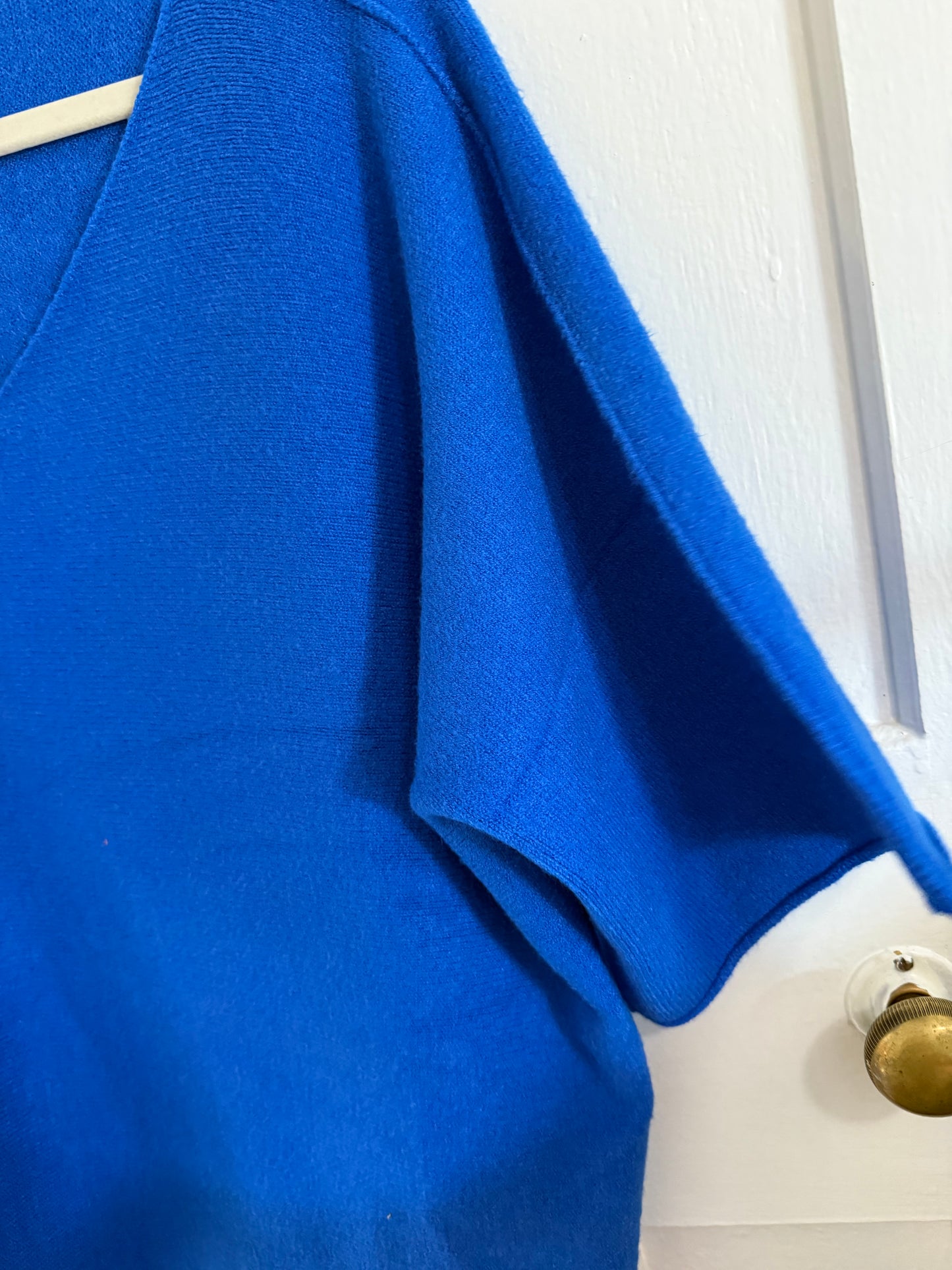 Renata Knitted Blouse Cobalt