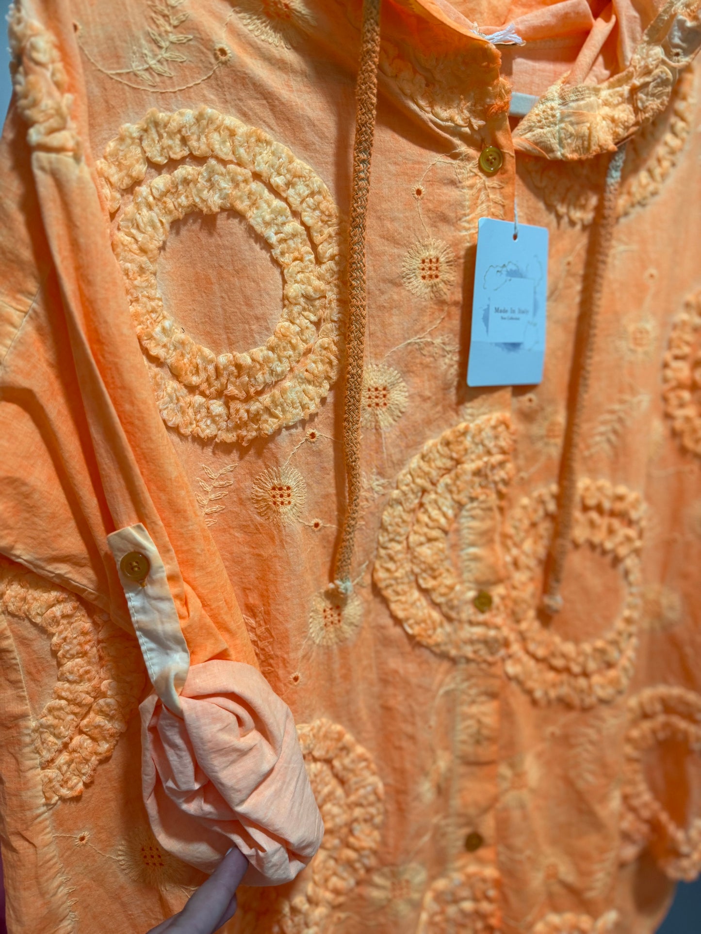 Ruffled Blouse Orange