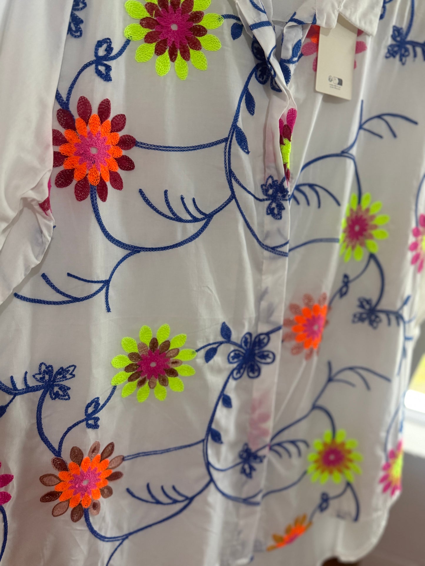 Neon Dreams Blouse White
