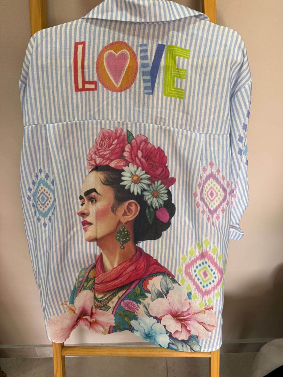 Denim Floral Love Blouse