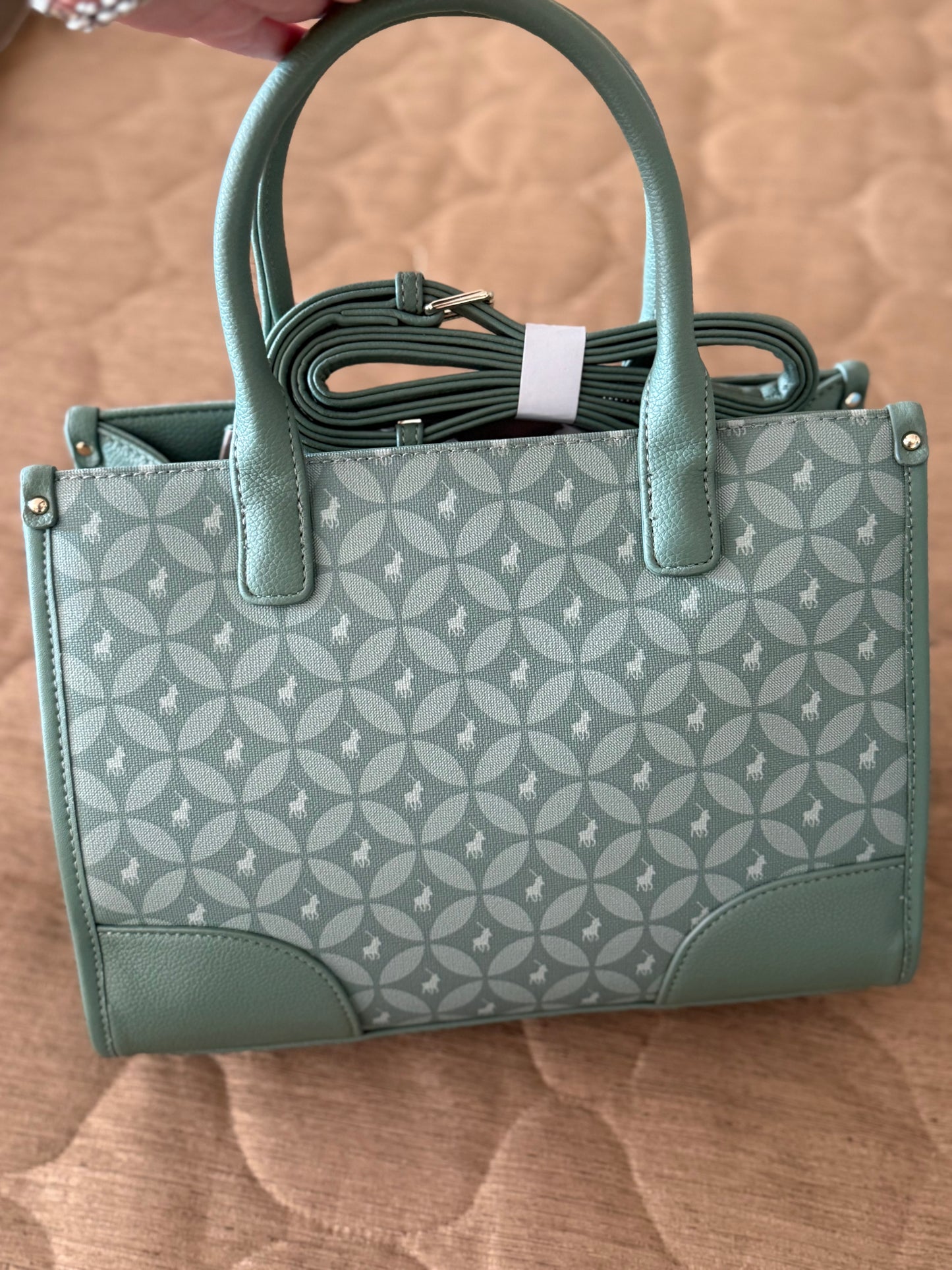 8053 Polo Matcha Small Shopper