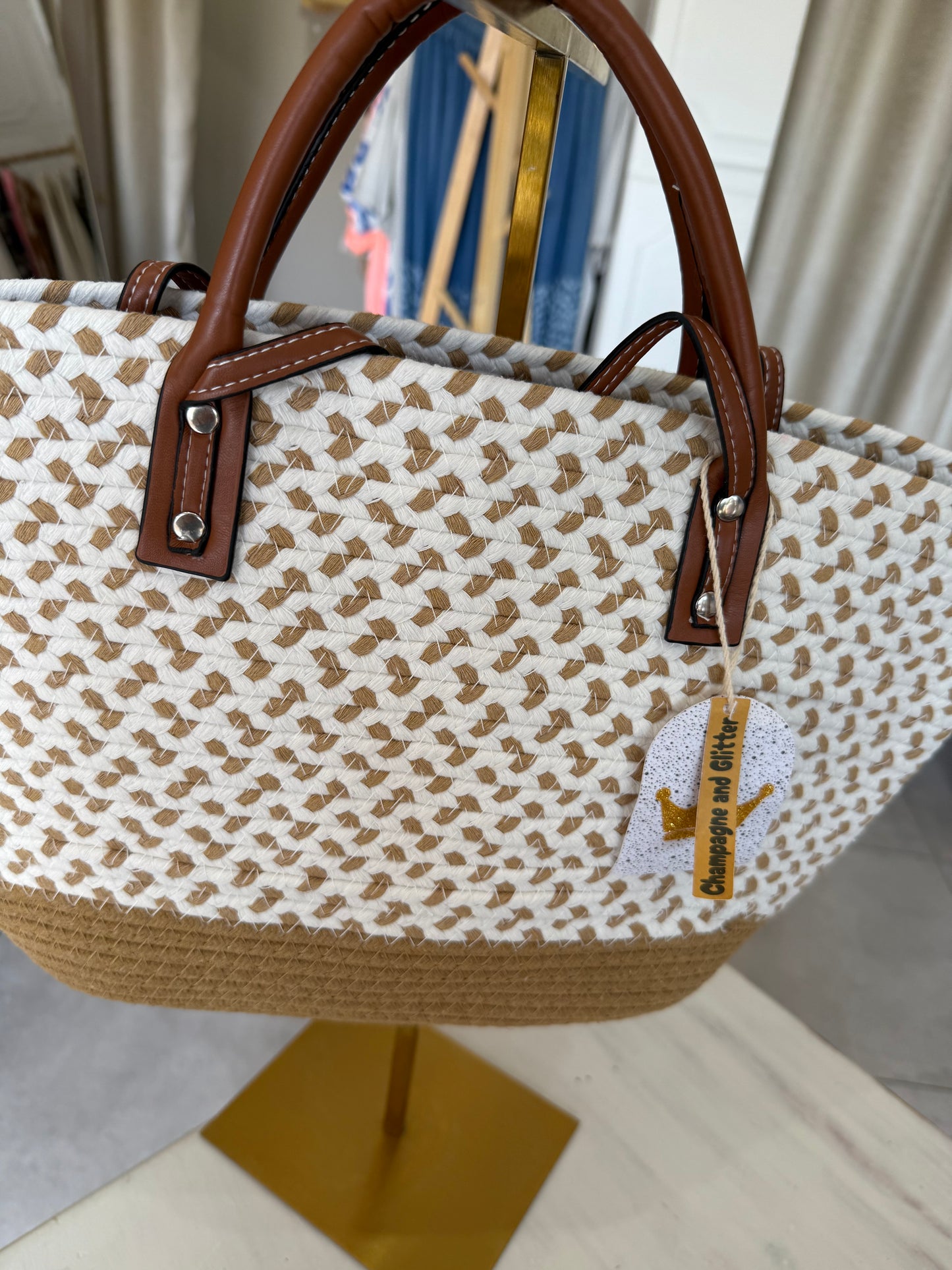 Waffle Nude Bag