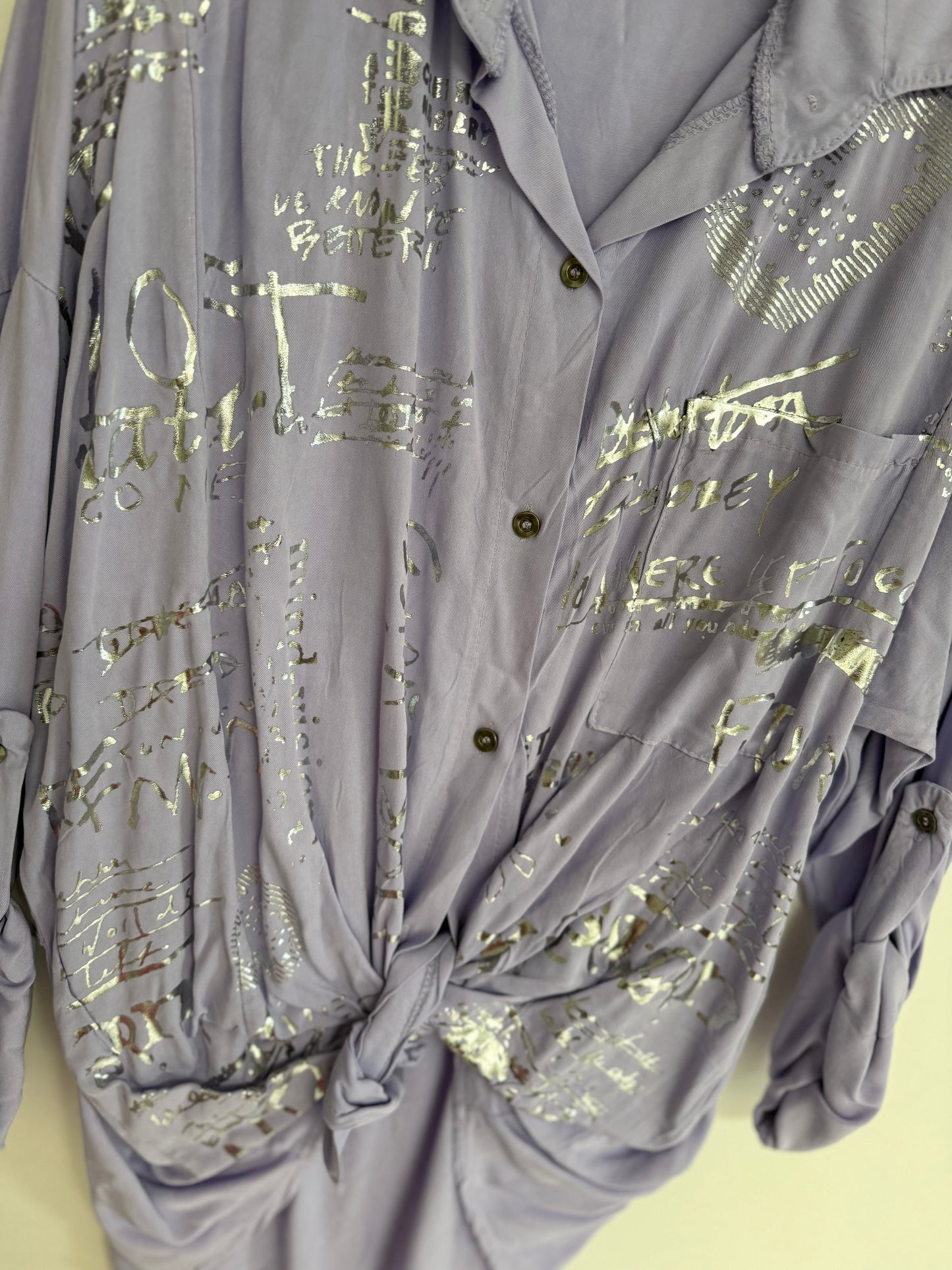 It Is written Blouse in Lilac