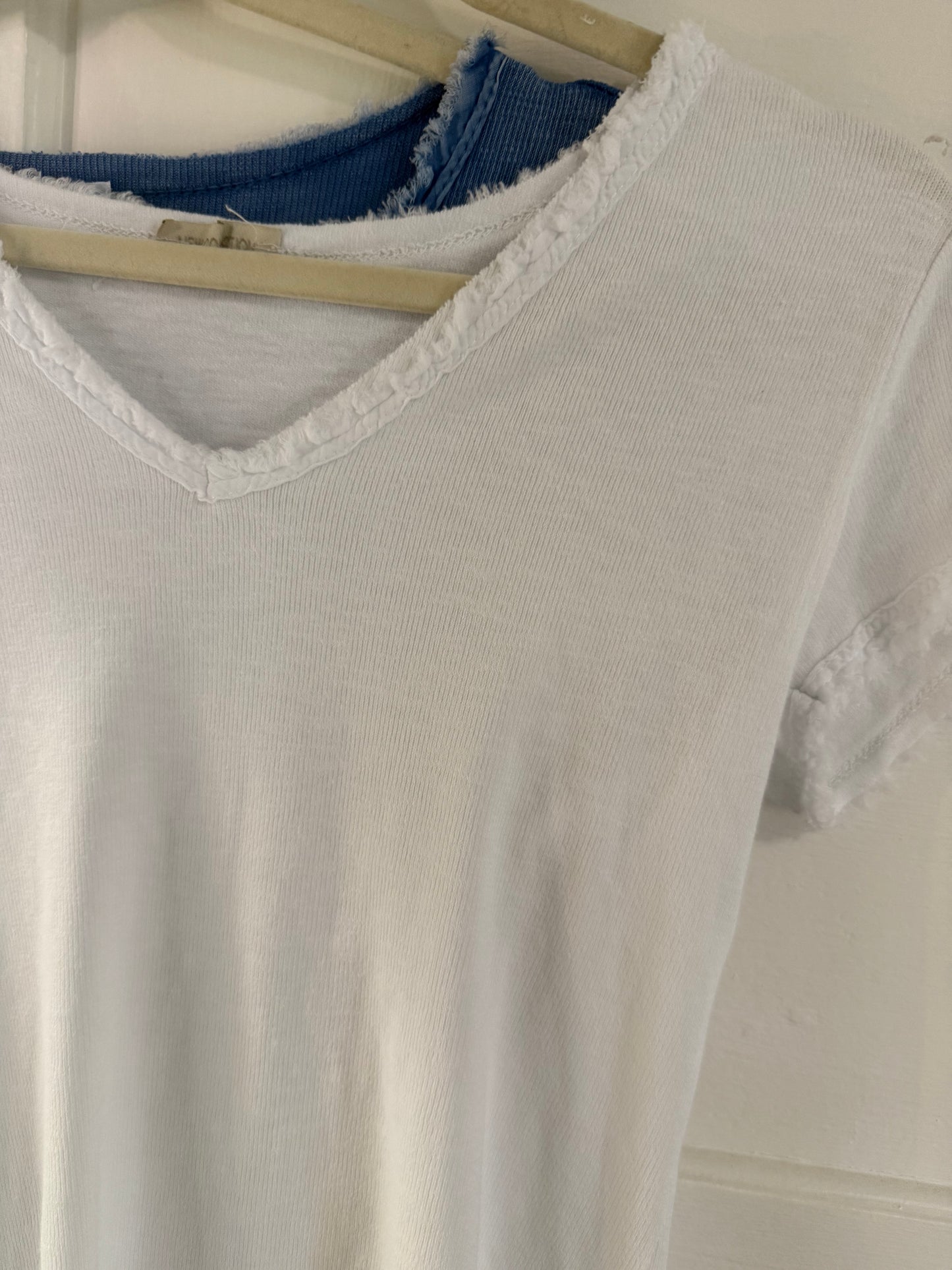 Washed Look Tee White