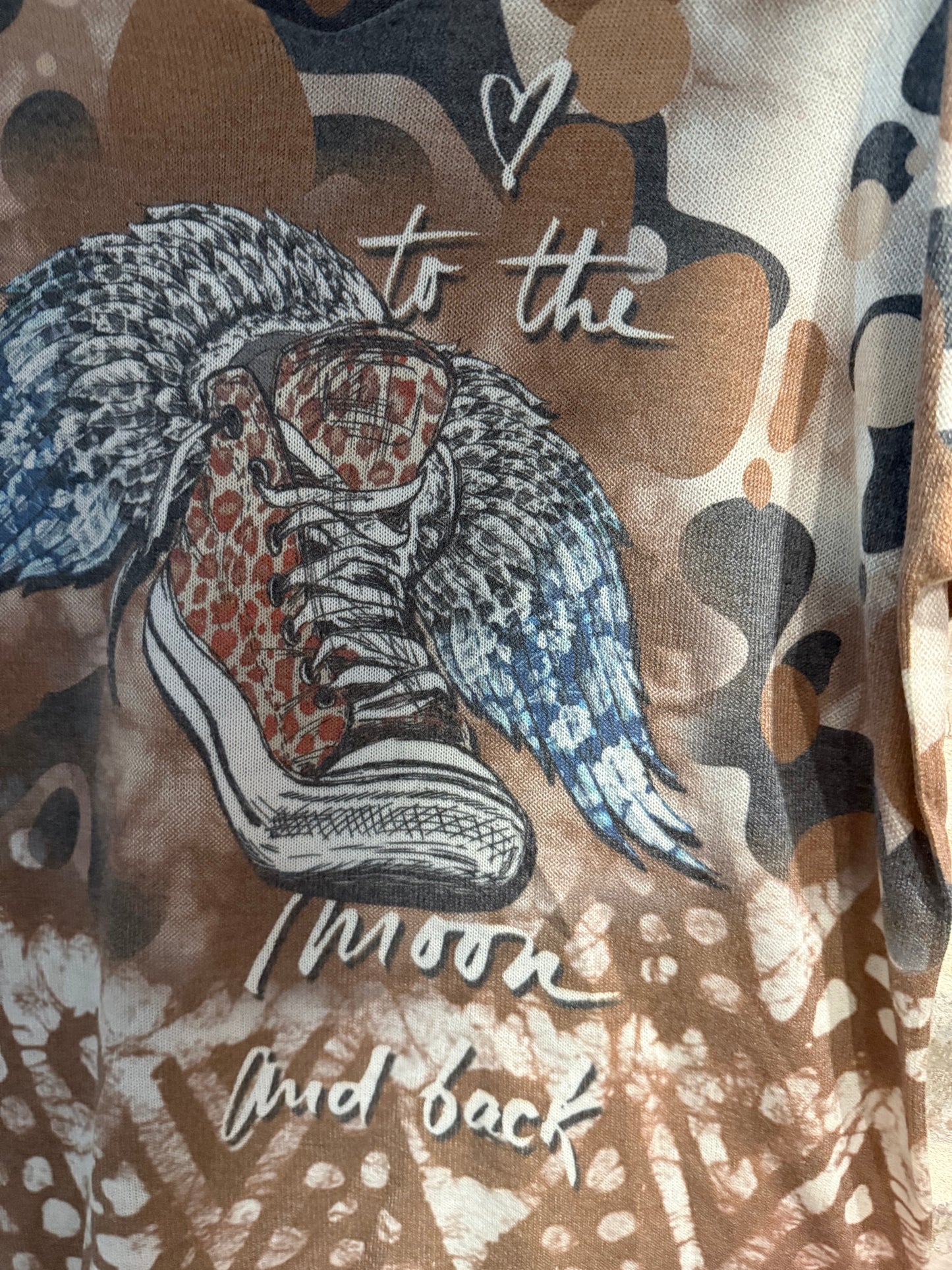 To The Moon Blouse Mocha