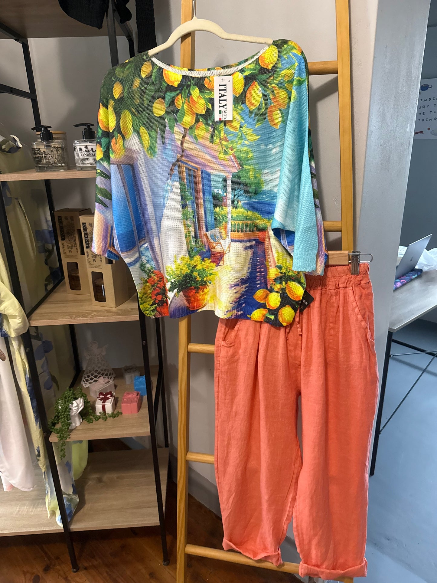 Lemon Cello Knitted Blouse