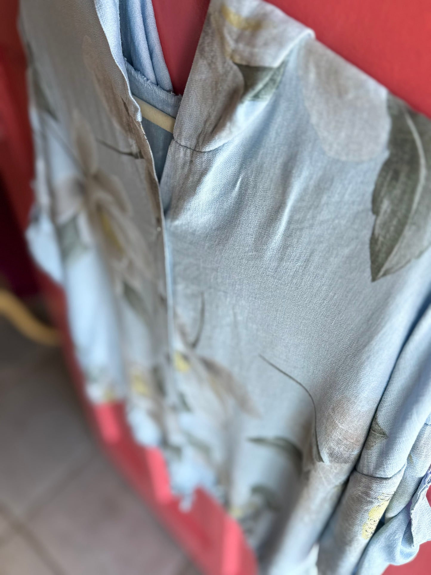 Emmeline Flower Blouse_Sky Blue