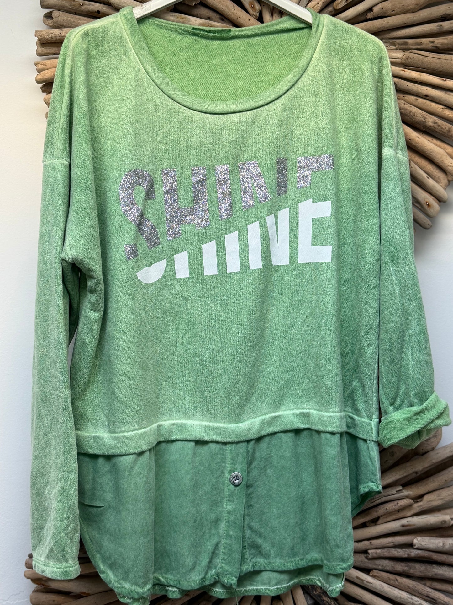Shine blouse Green