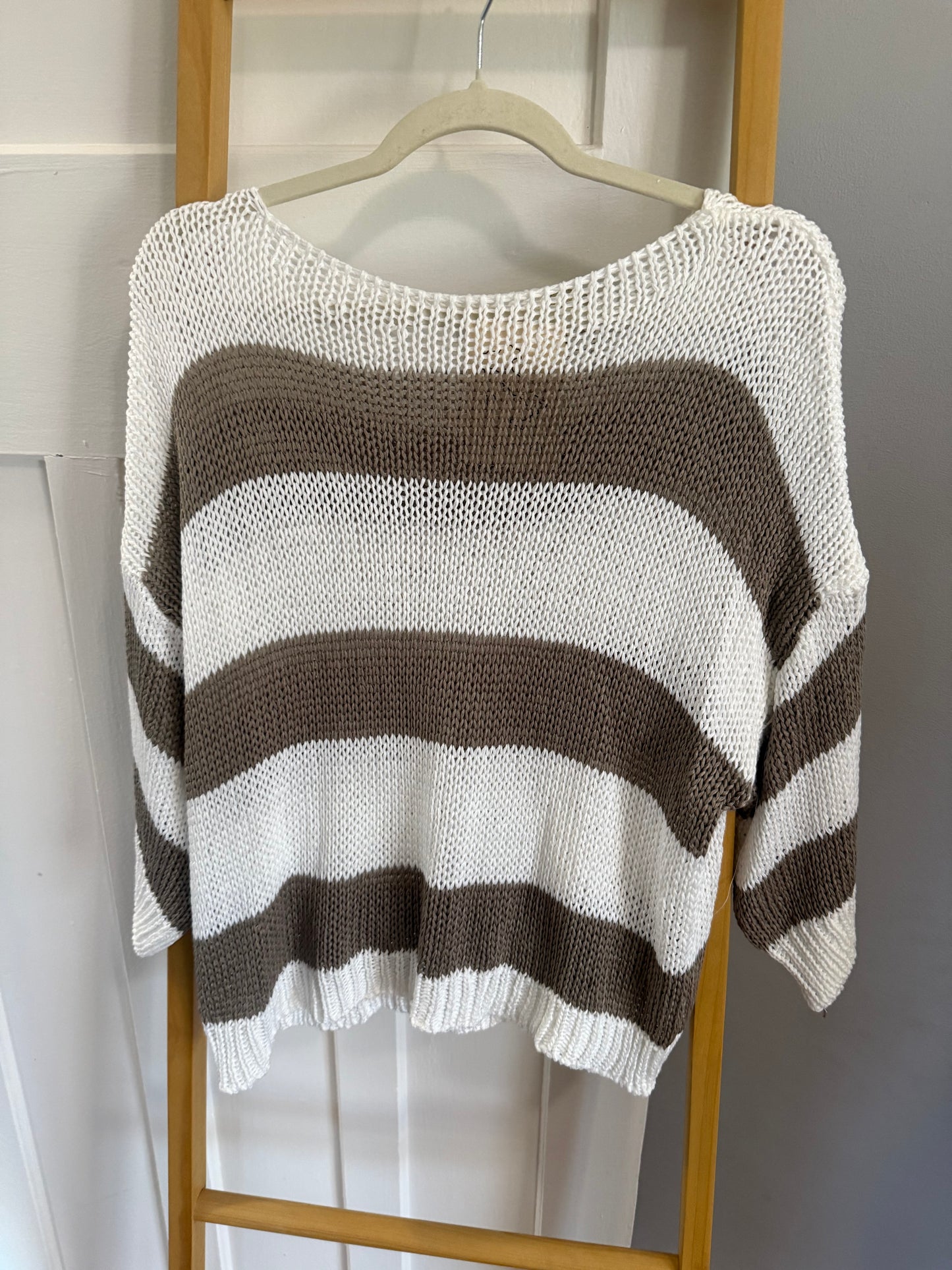 Stripe Knit Tan