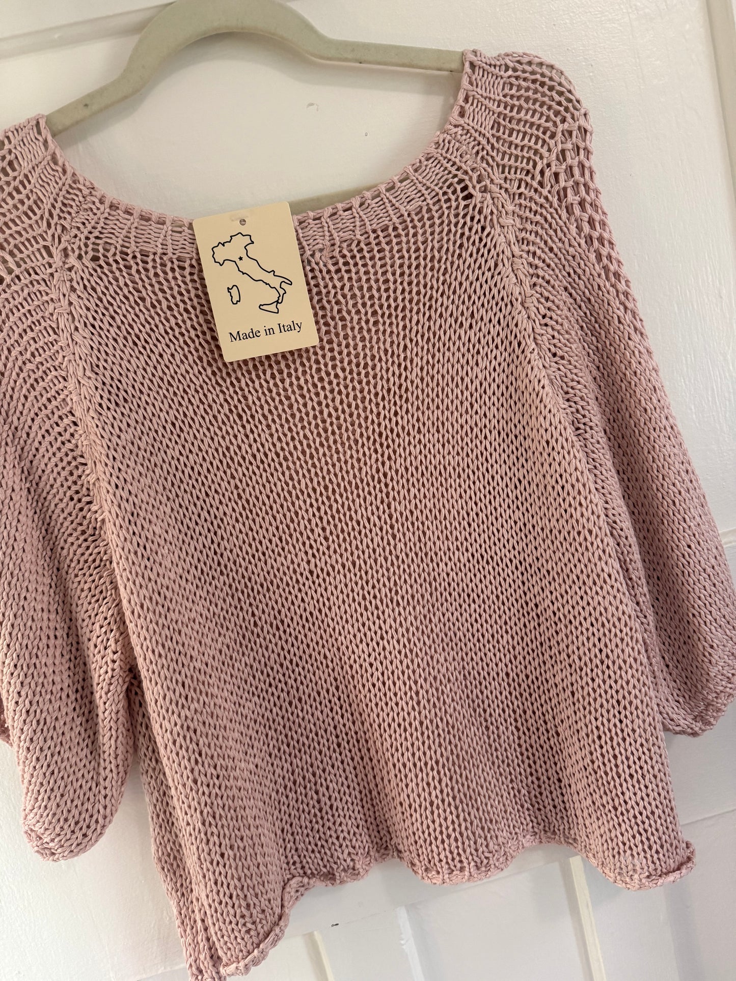 Liza Kniited Blouse Pink