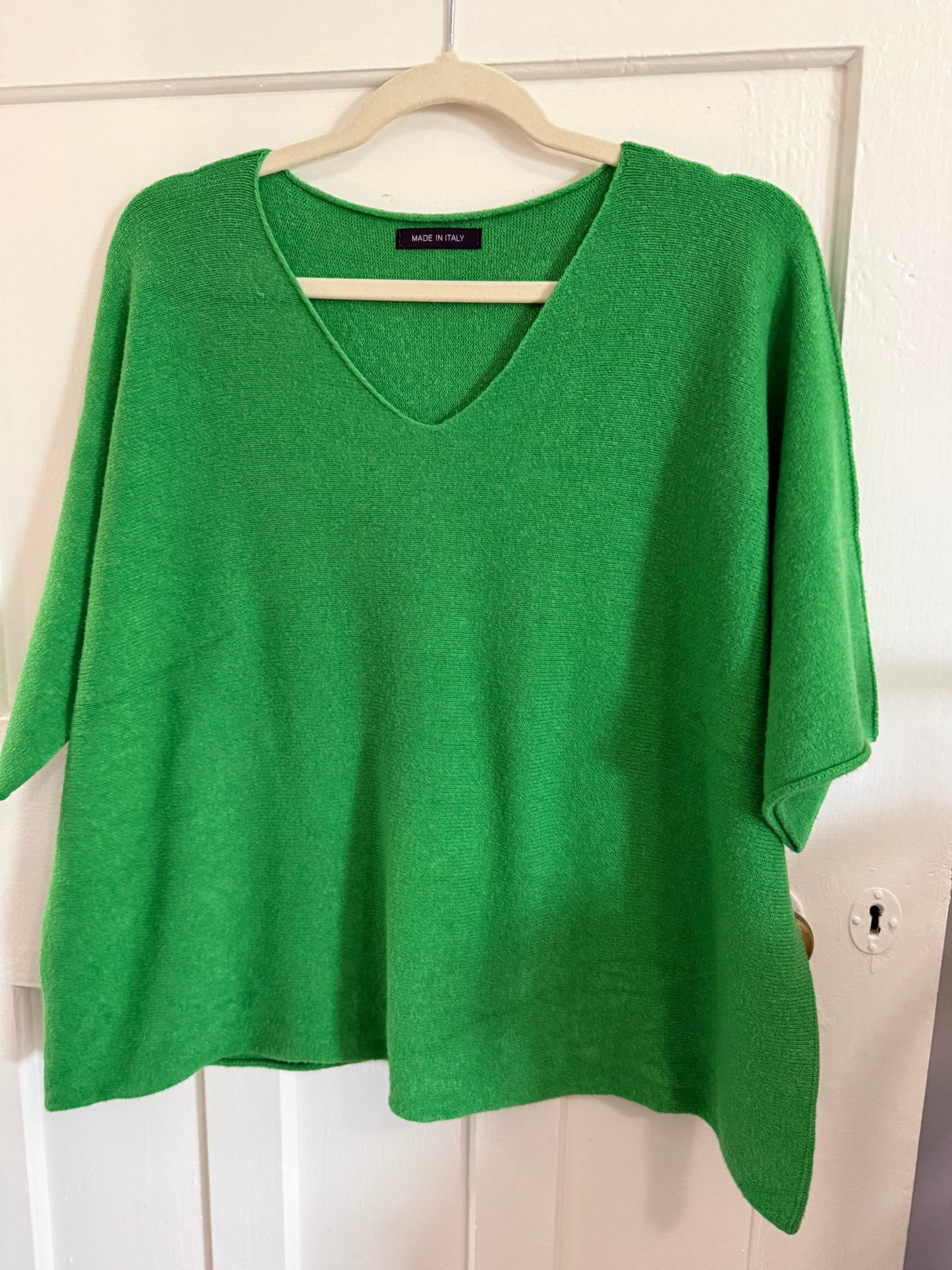 Renata Knitted Blouse Apple Green