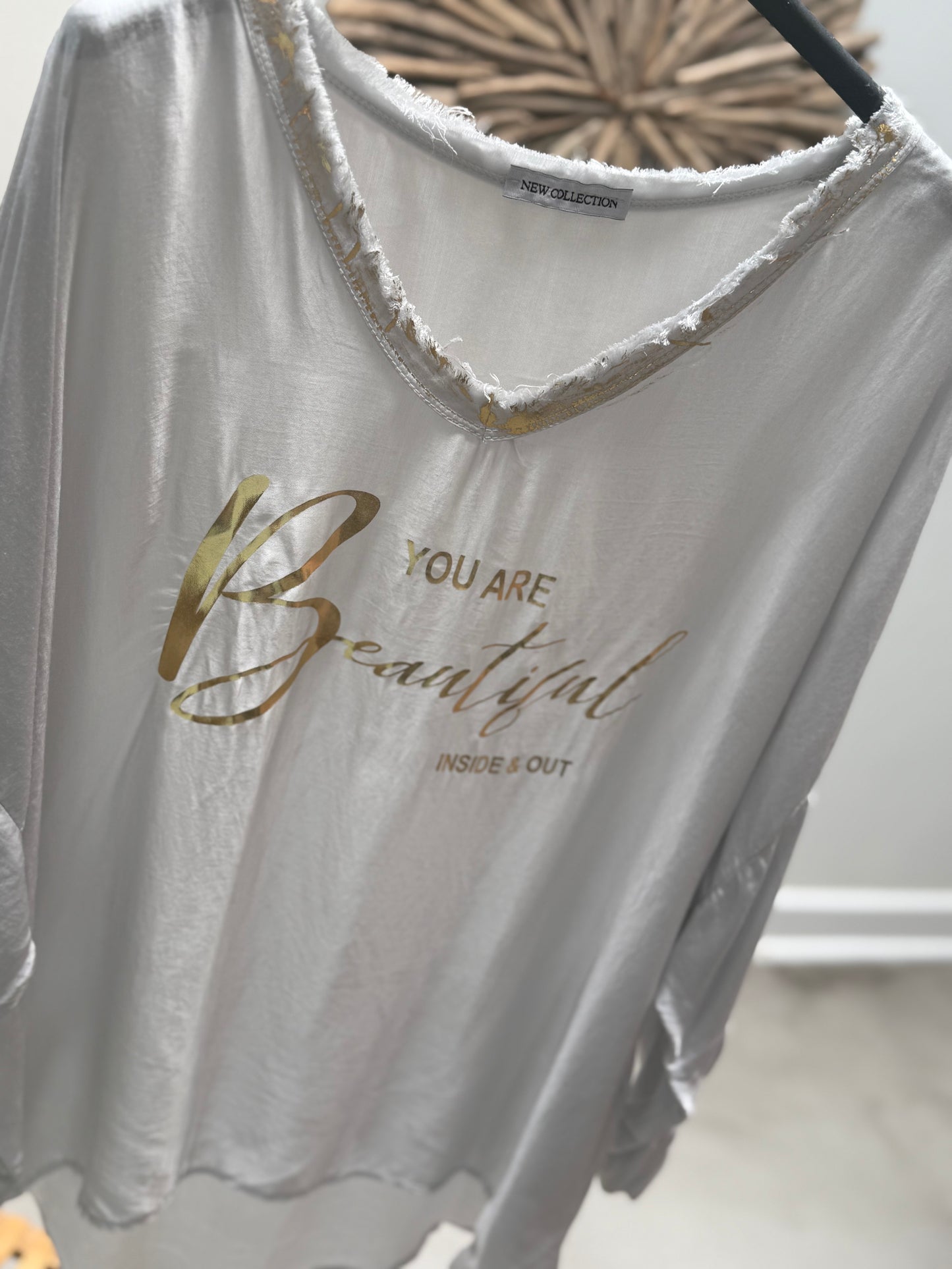 Believe Blouse Dove Grey