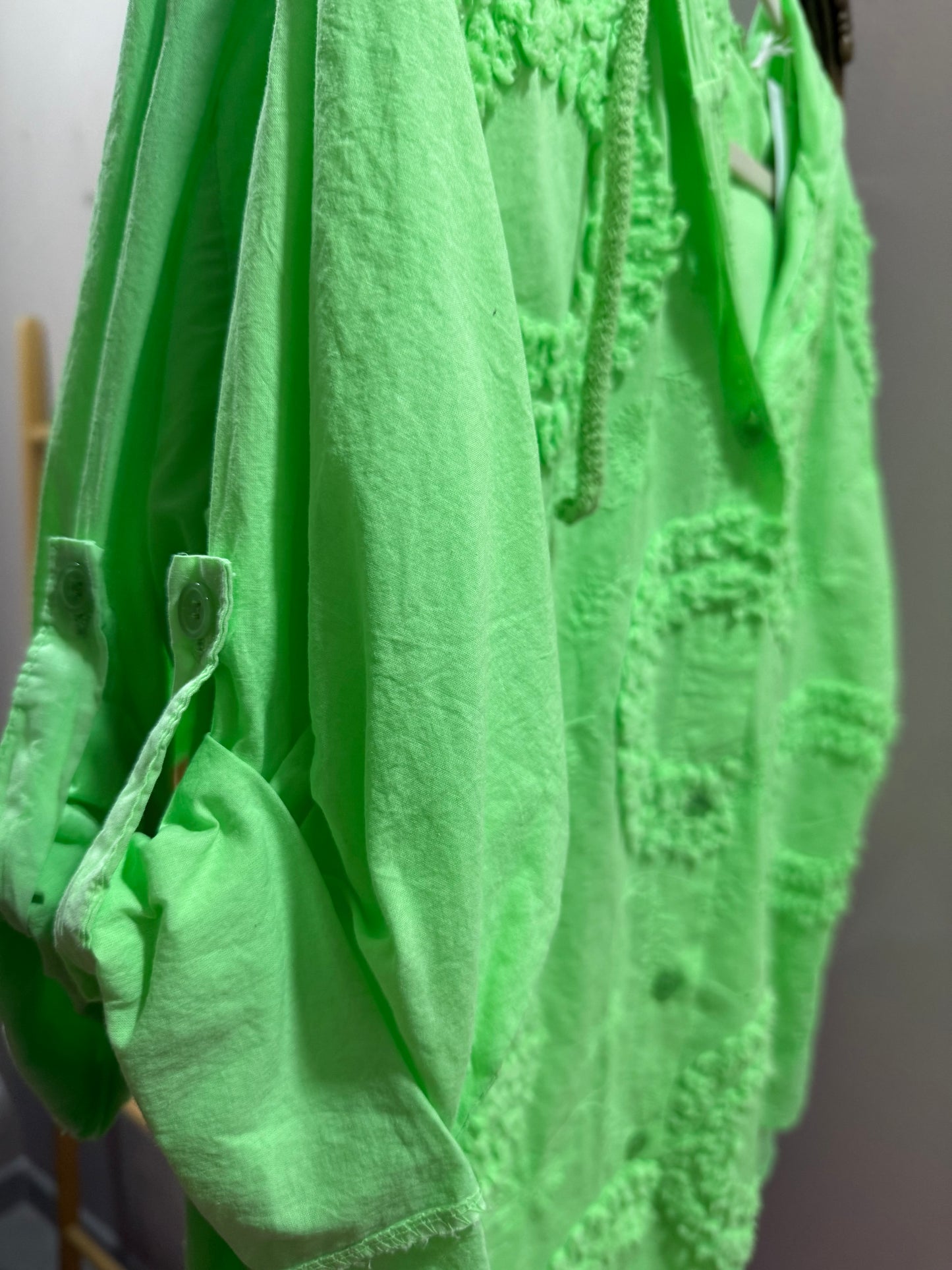 Ruffled Blouse Green