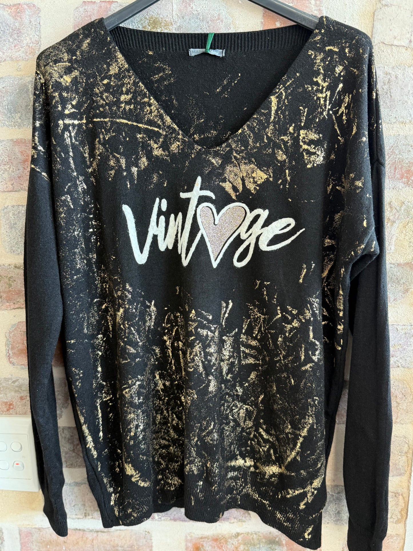 Vintage Knit Black