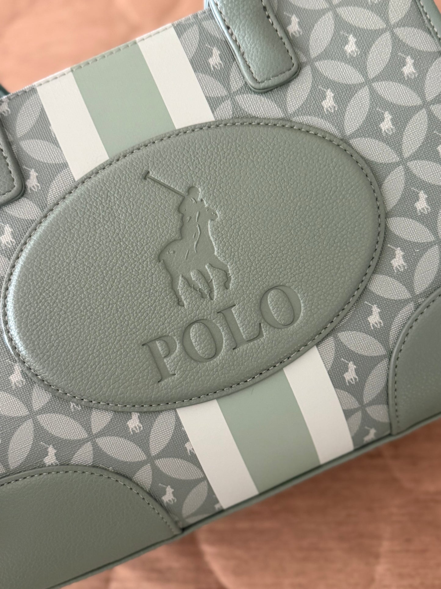 8053 Polo Matcha Small Shopper
