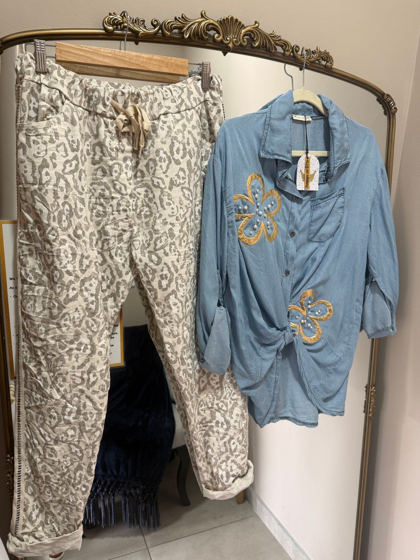 Daisy Denim Light Pearl Blouse