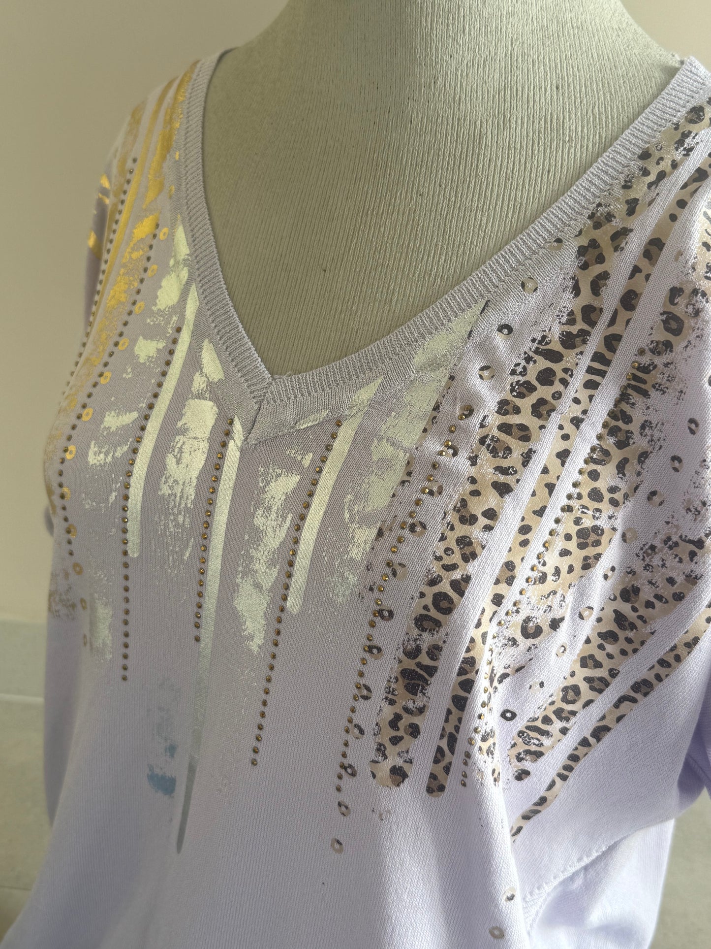 Foil Whisper Knit Lilac