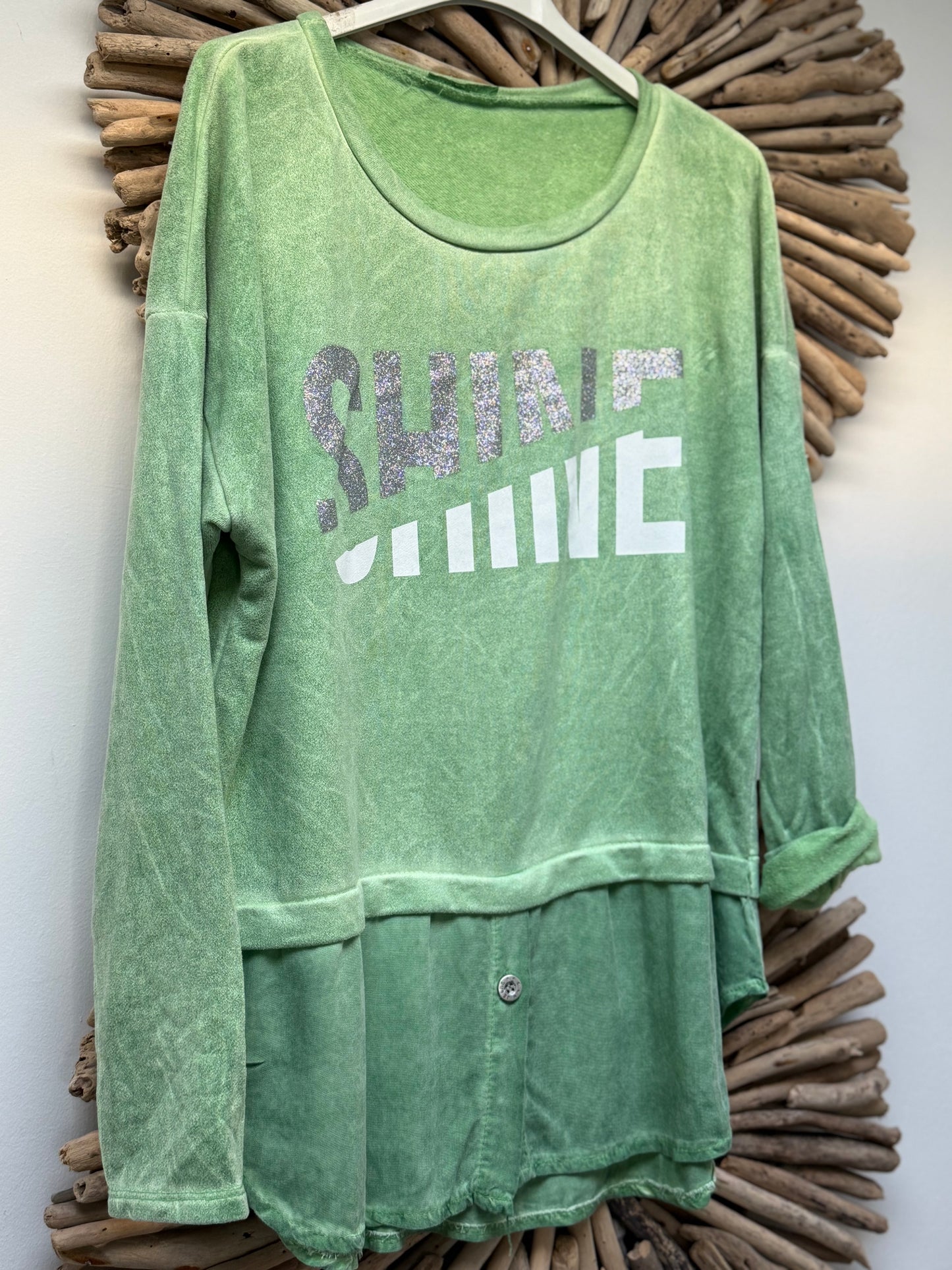 Shine blouse Green