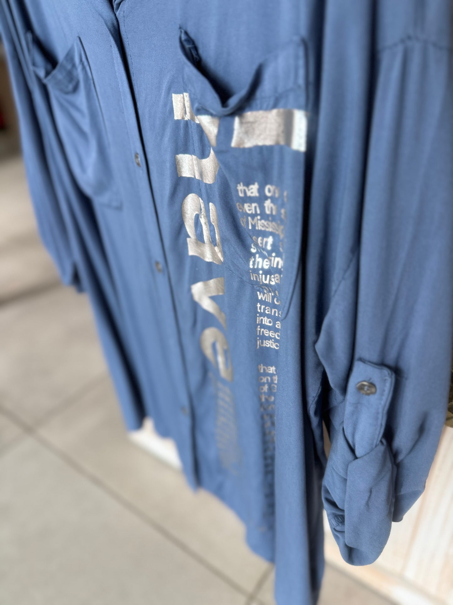 To Have Blouse Powdered Blue