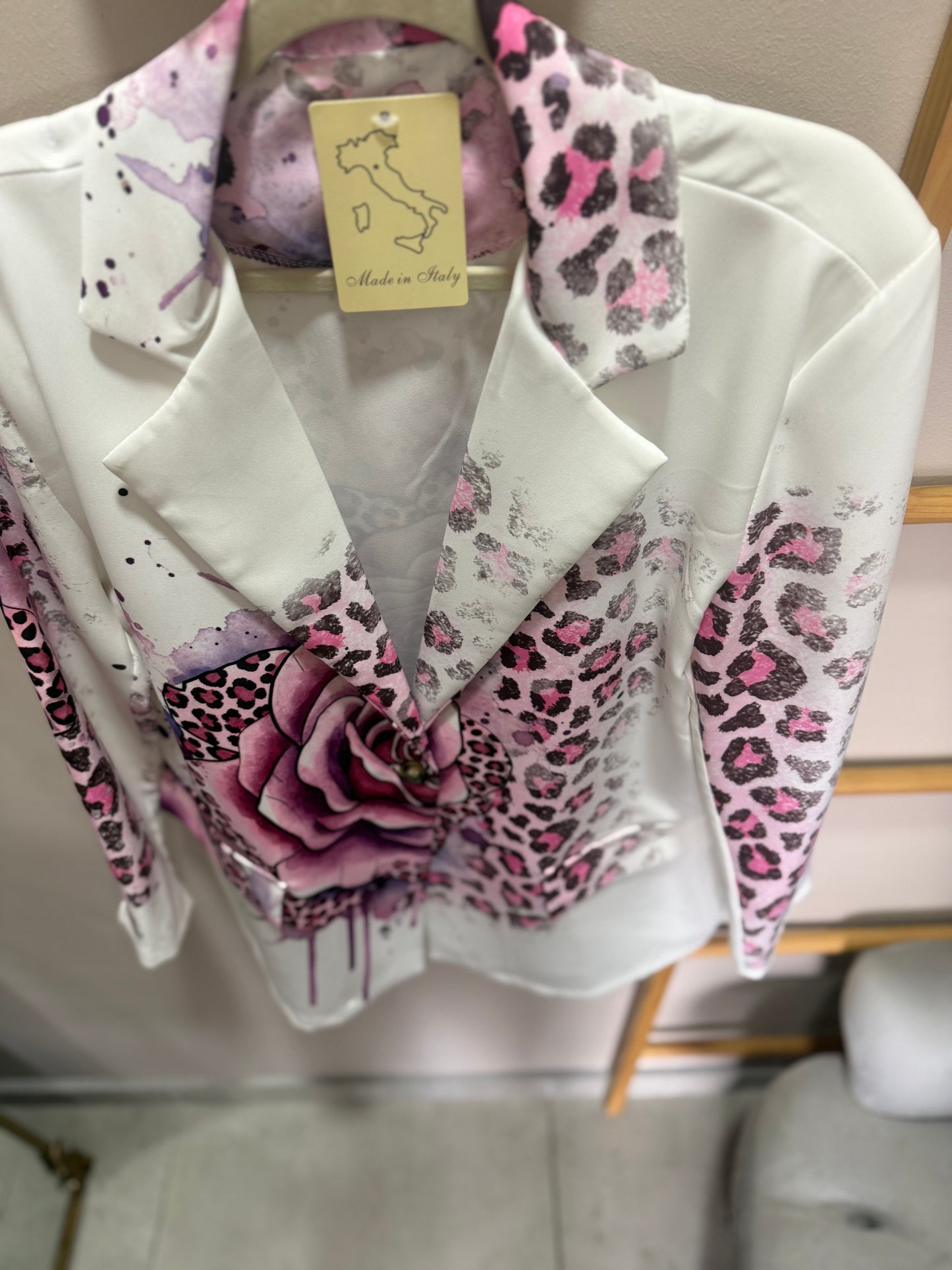 Tatum Satin Jacket_Leopard Bloom
