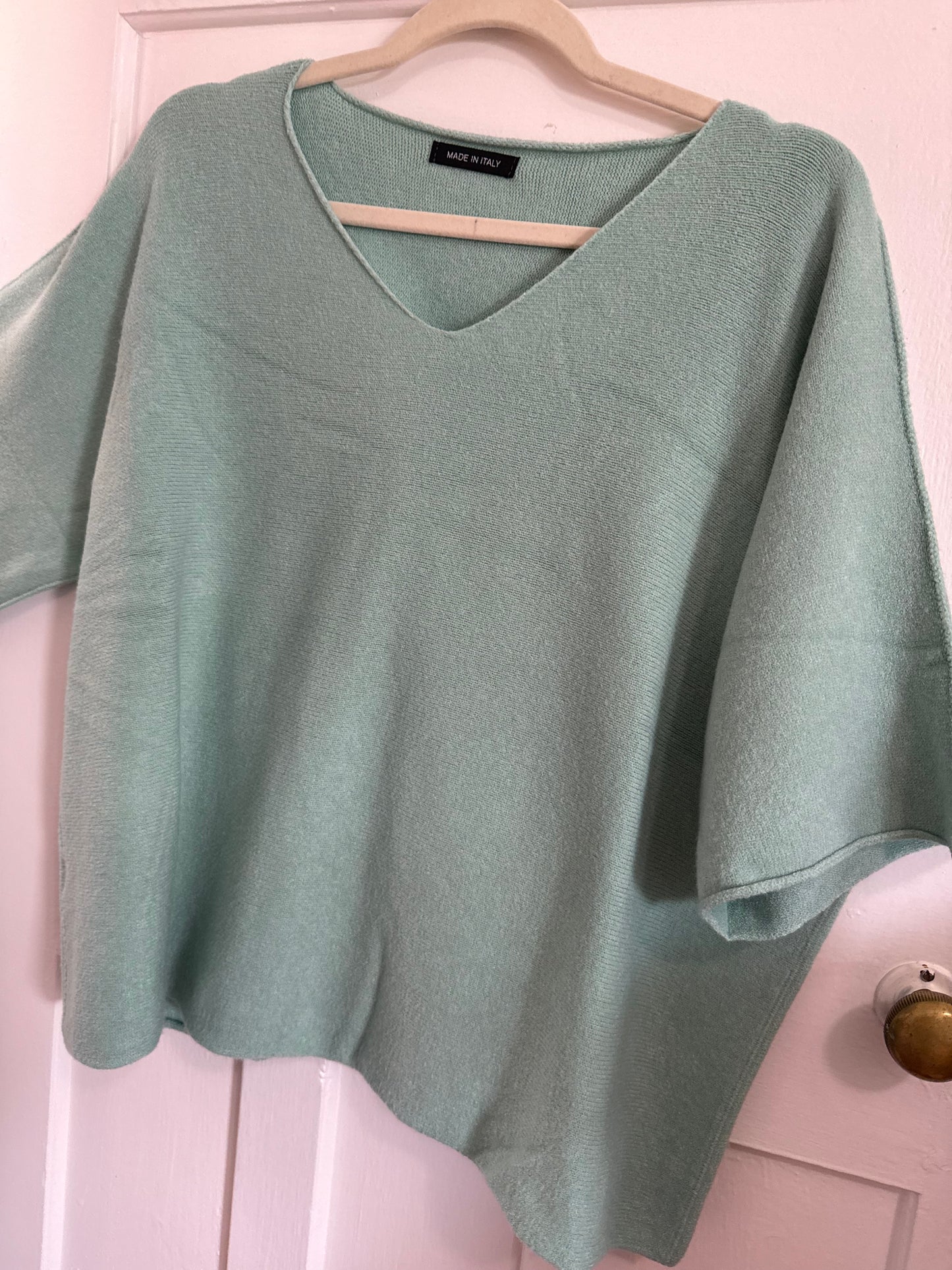 Renata Knitted Blouse Ocean