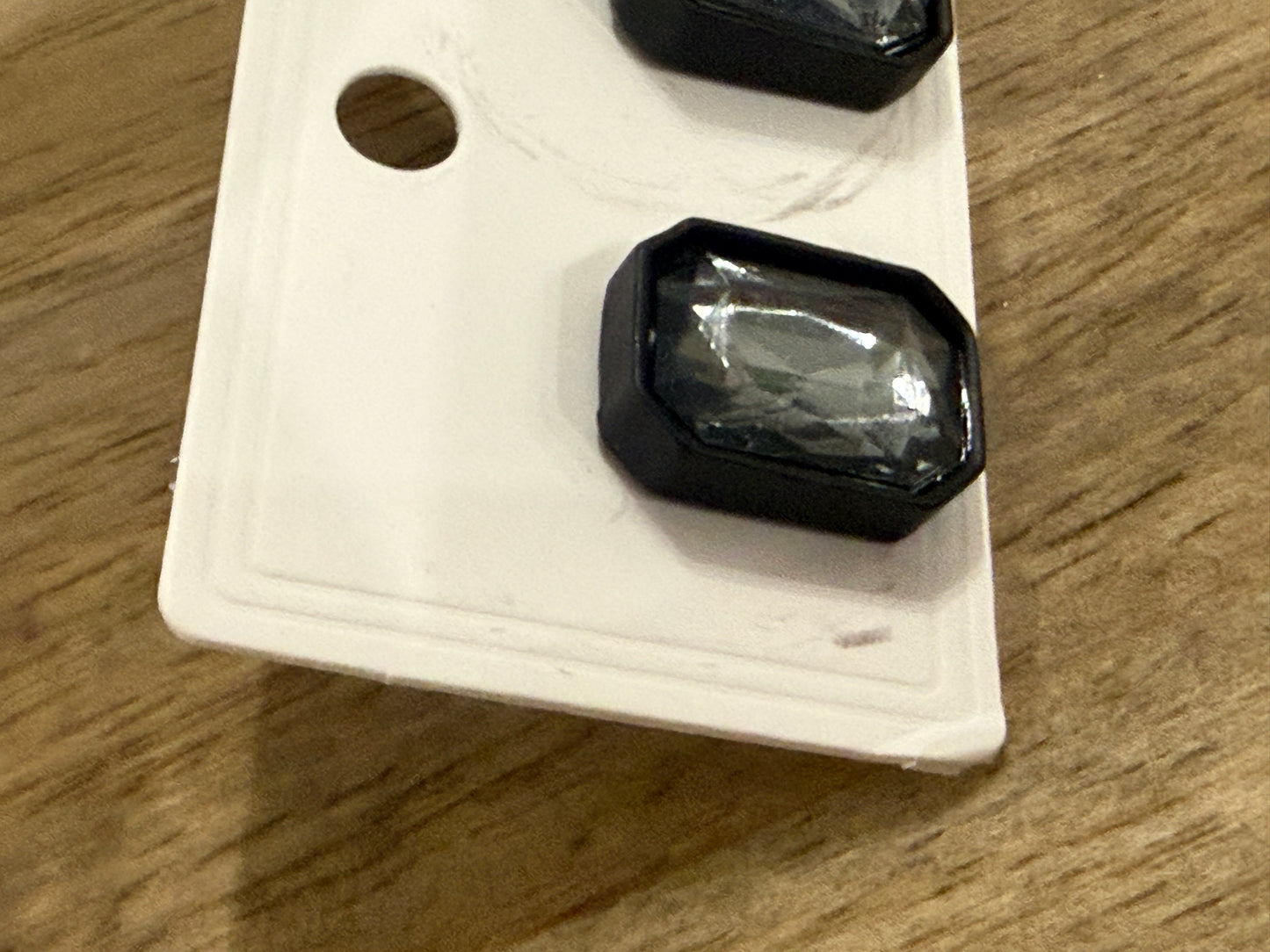 Large Square Black Studs