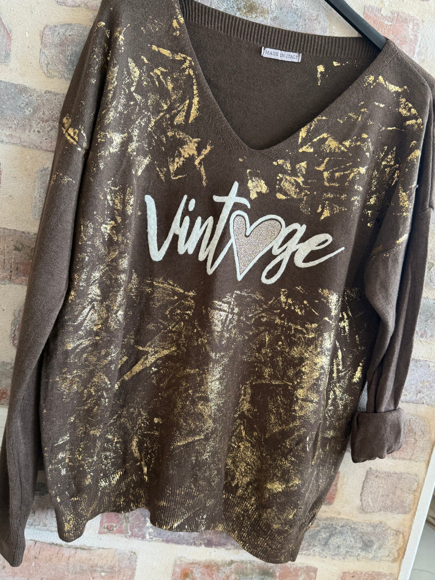 Vintage Knit Brown
