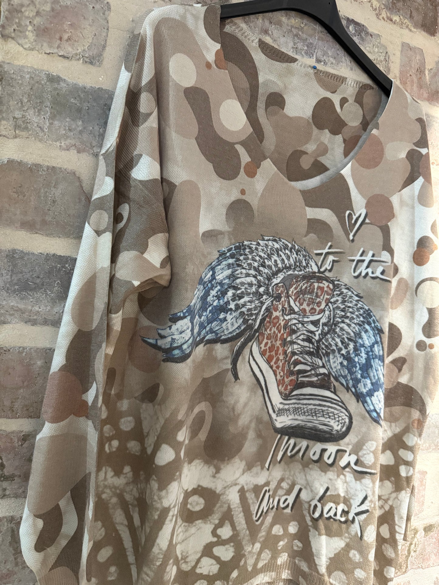 To The Moon Blouse Taupe