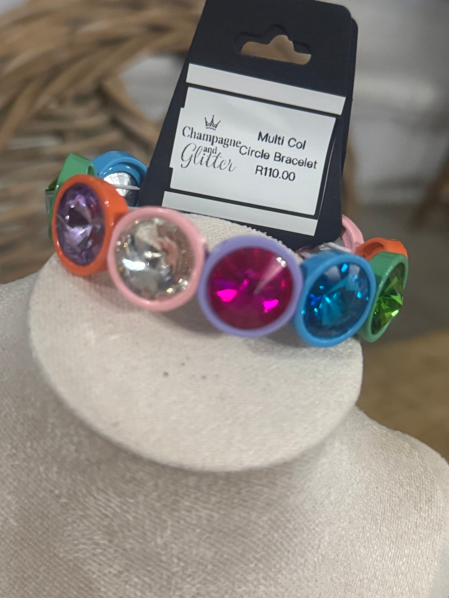 Multi Col Circle Bracelet