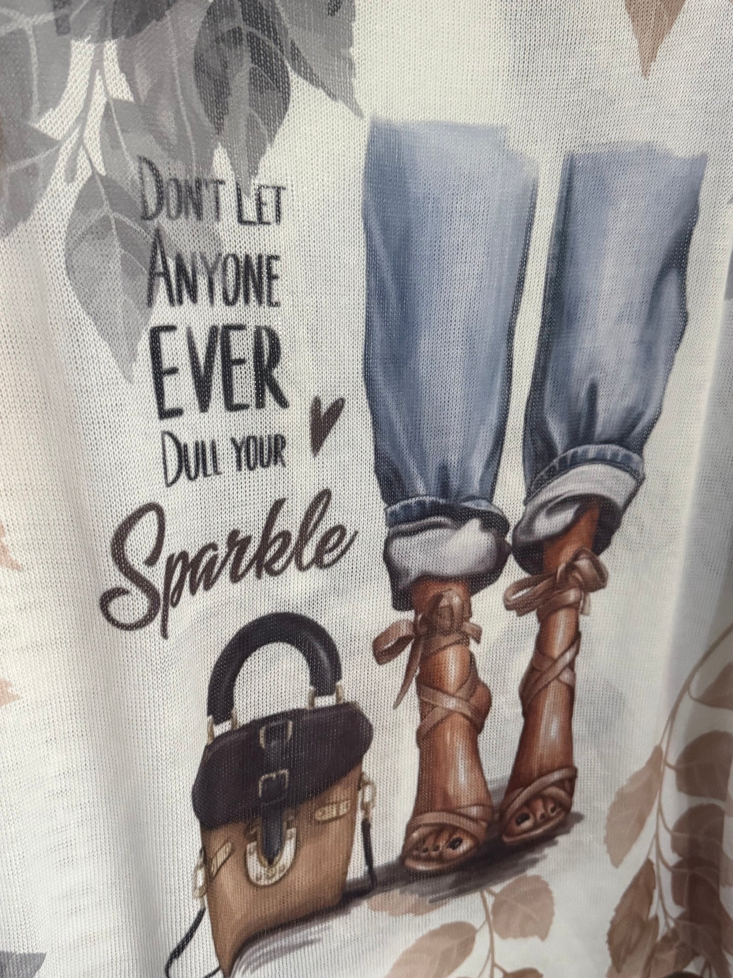 Sparkle Blouse Nude