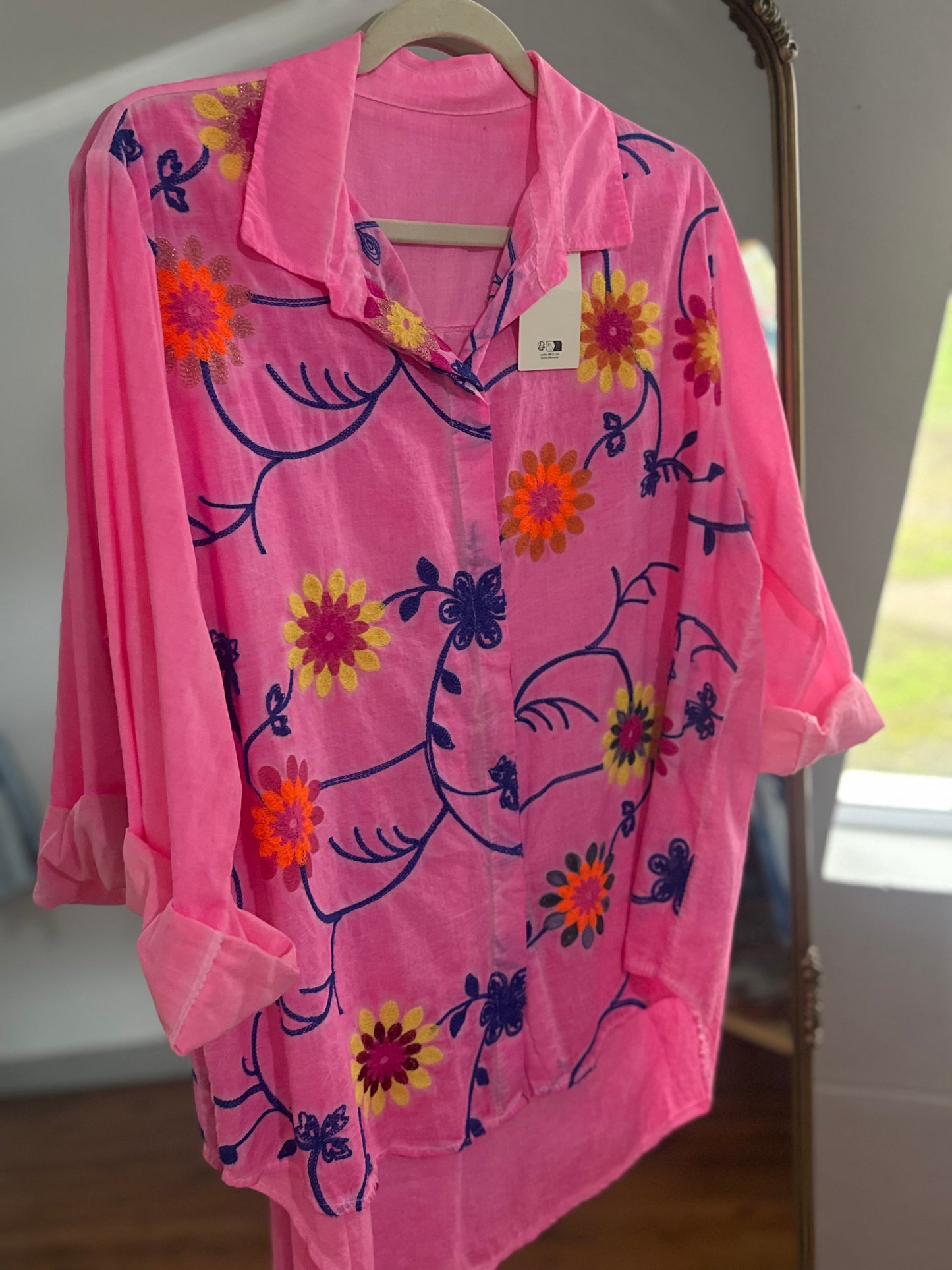 Neon Dreams Blouse Pink